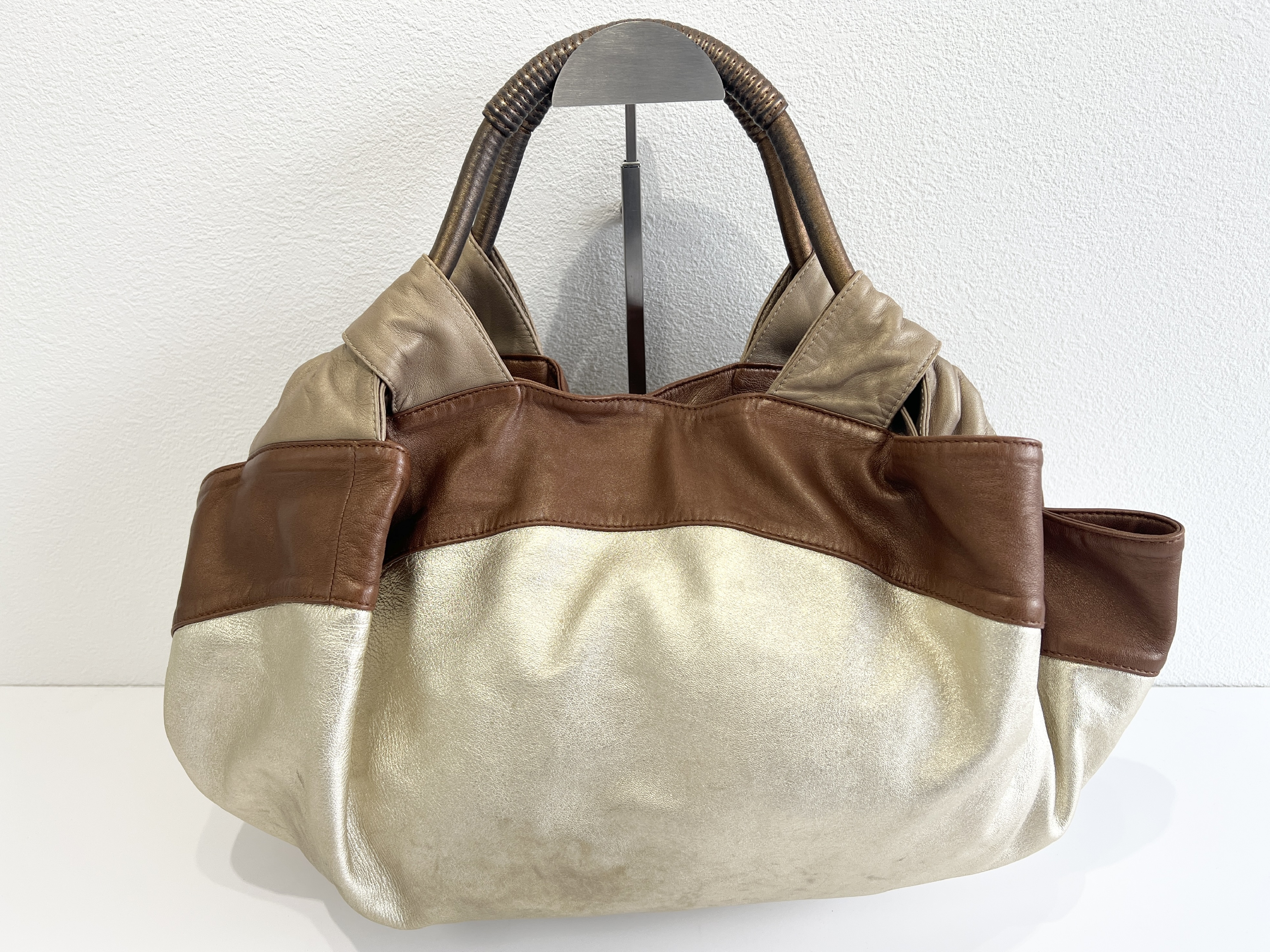 Nappa Aire Anagram Logo Handbag Tote Bag — view 2