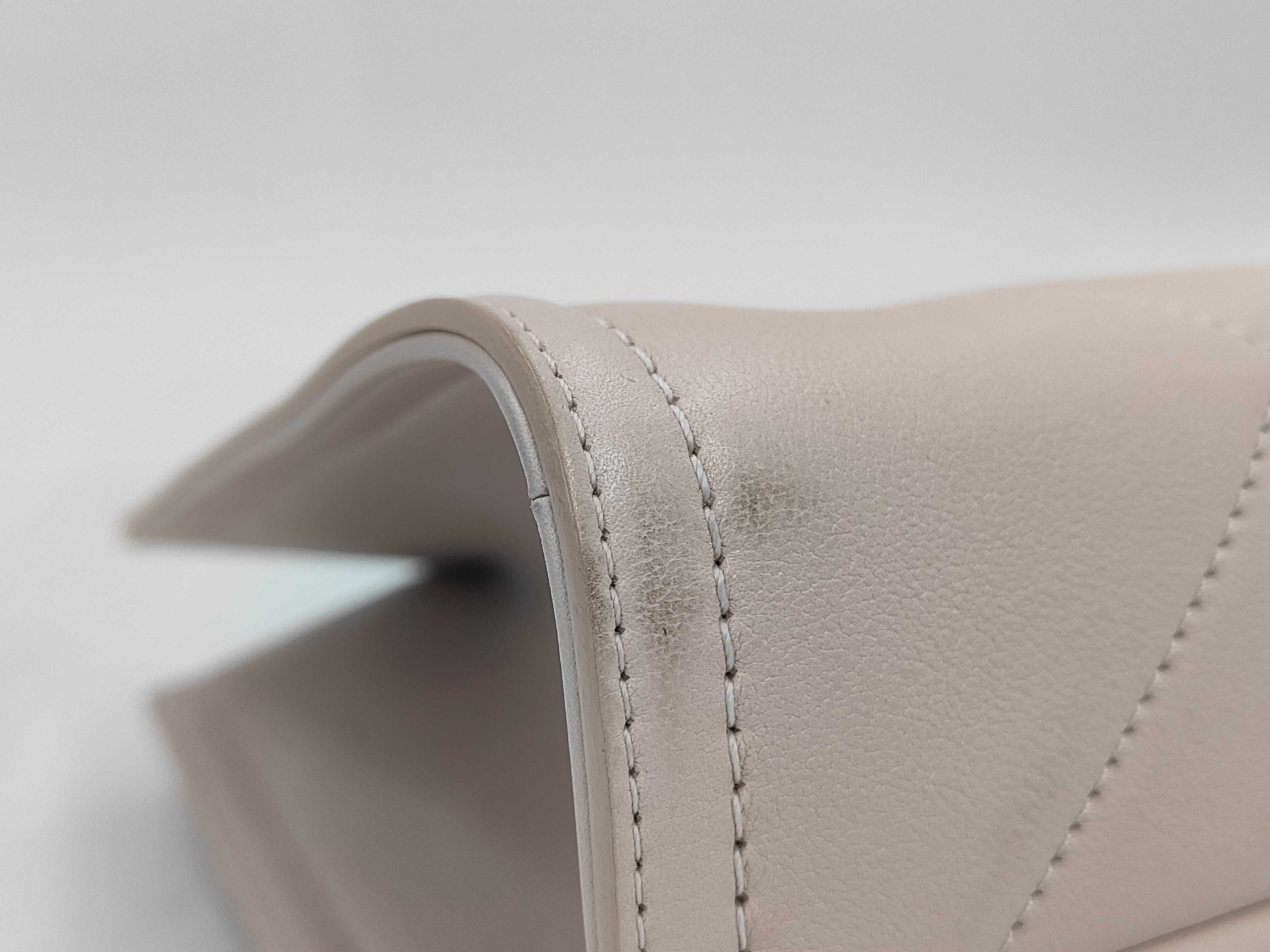 Matelassé Chain Shoulder Bag, Pink — view 8