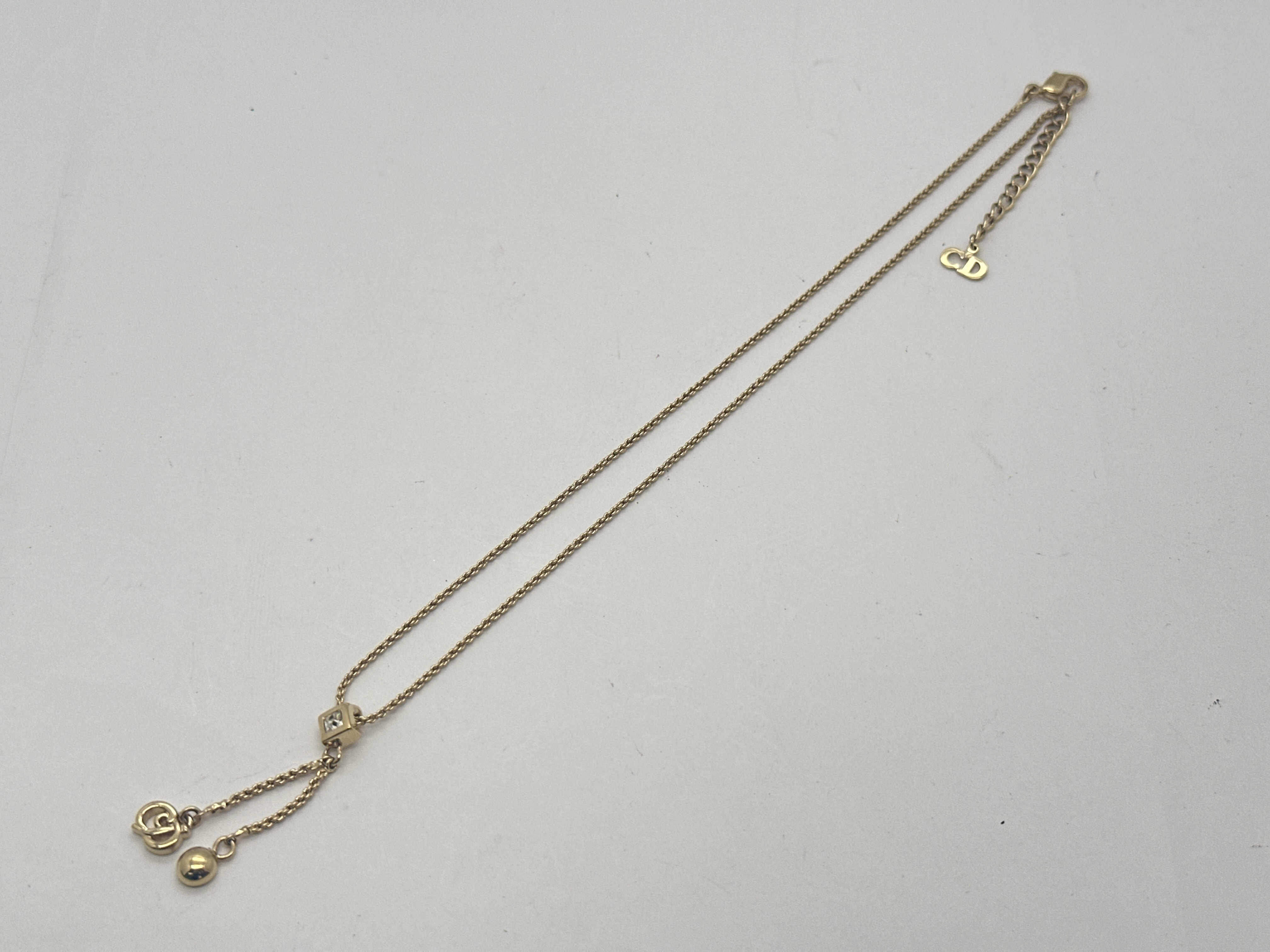 rhinestone necklace — view 2