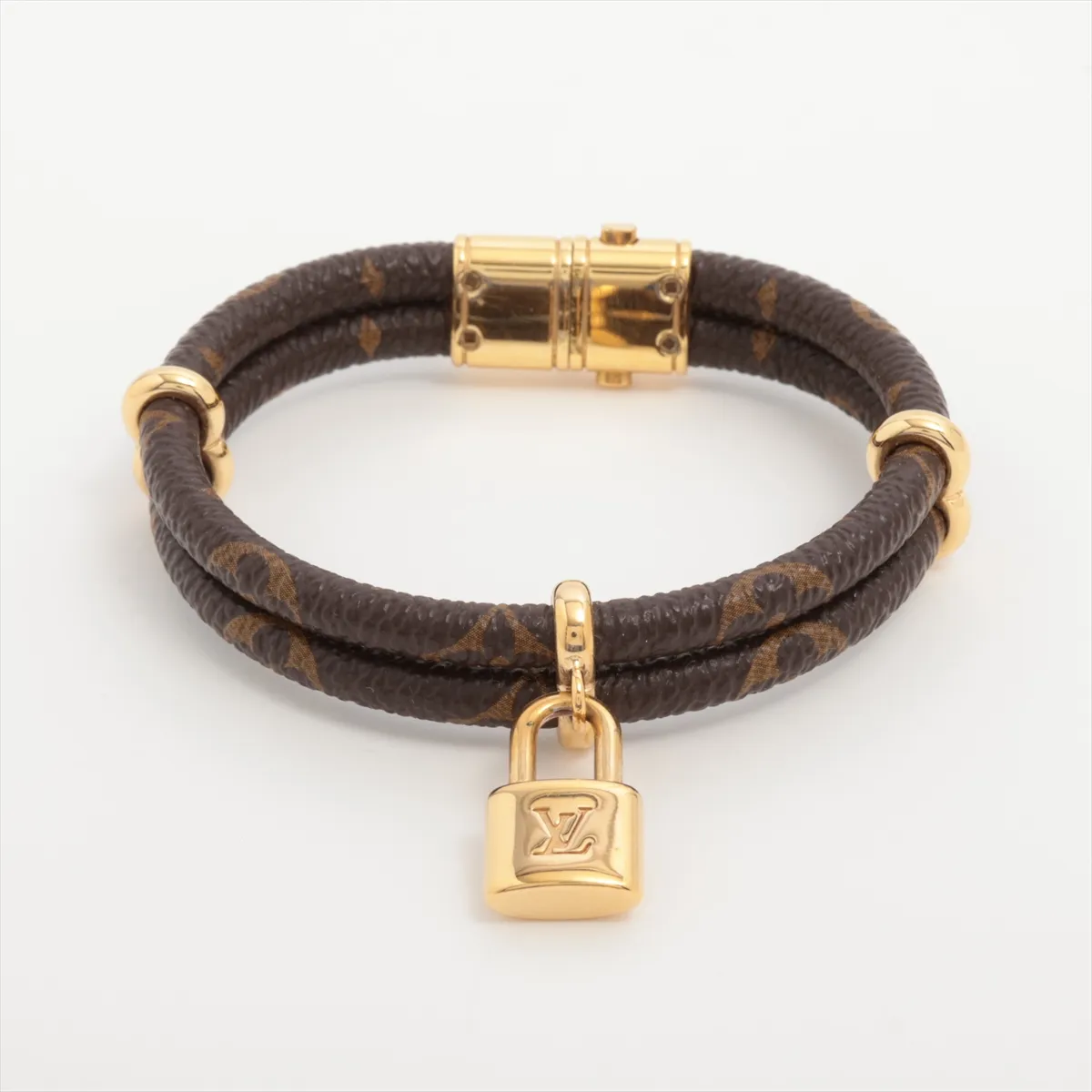 M6640 Bracelet Keep It Twice Bracelet GP×PVC Brown