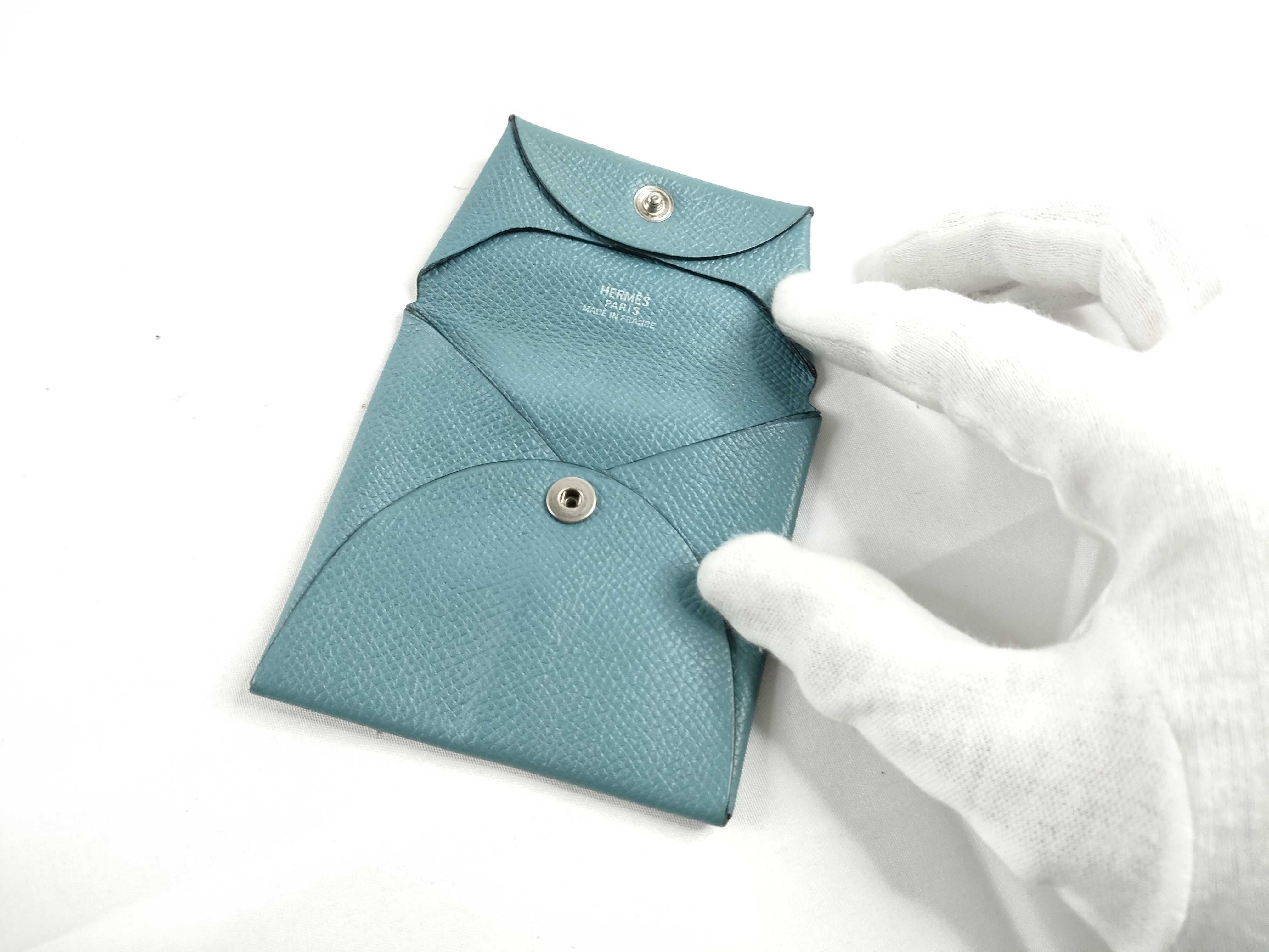 Bastia Veau Epsom Leather Coin Case (Stamped) — view 8