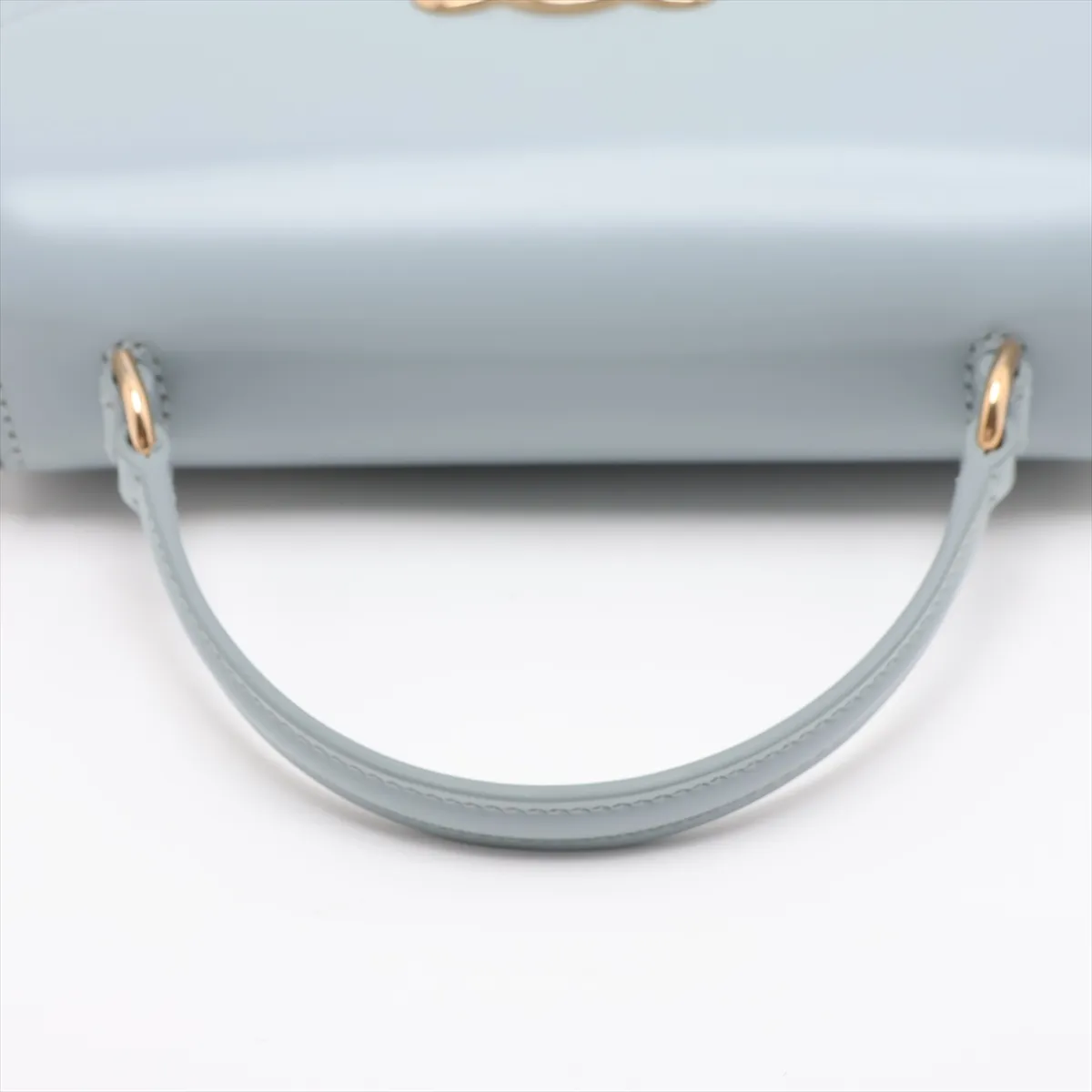 Triomphe Teen Laura Leather 2-Way Handbag, Blue — view 5