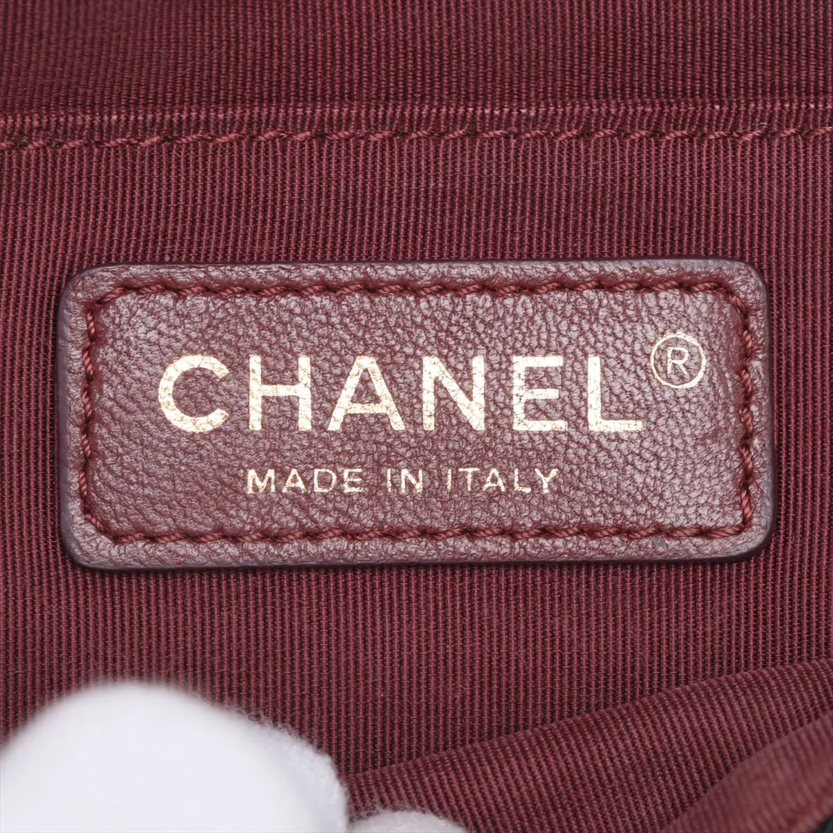 Matelasse wool x lambskin body bag Paris Hamburg blue gold hardware 25962464 25th series — view 8