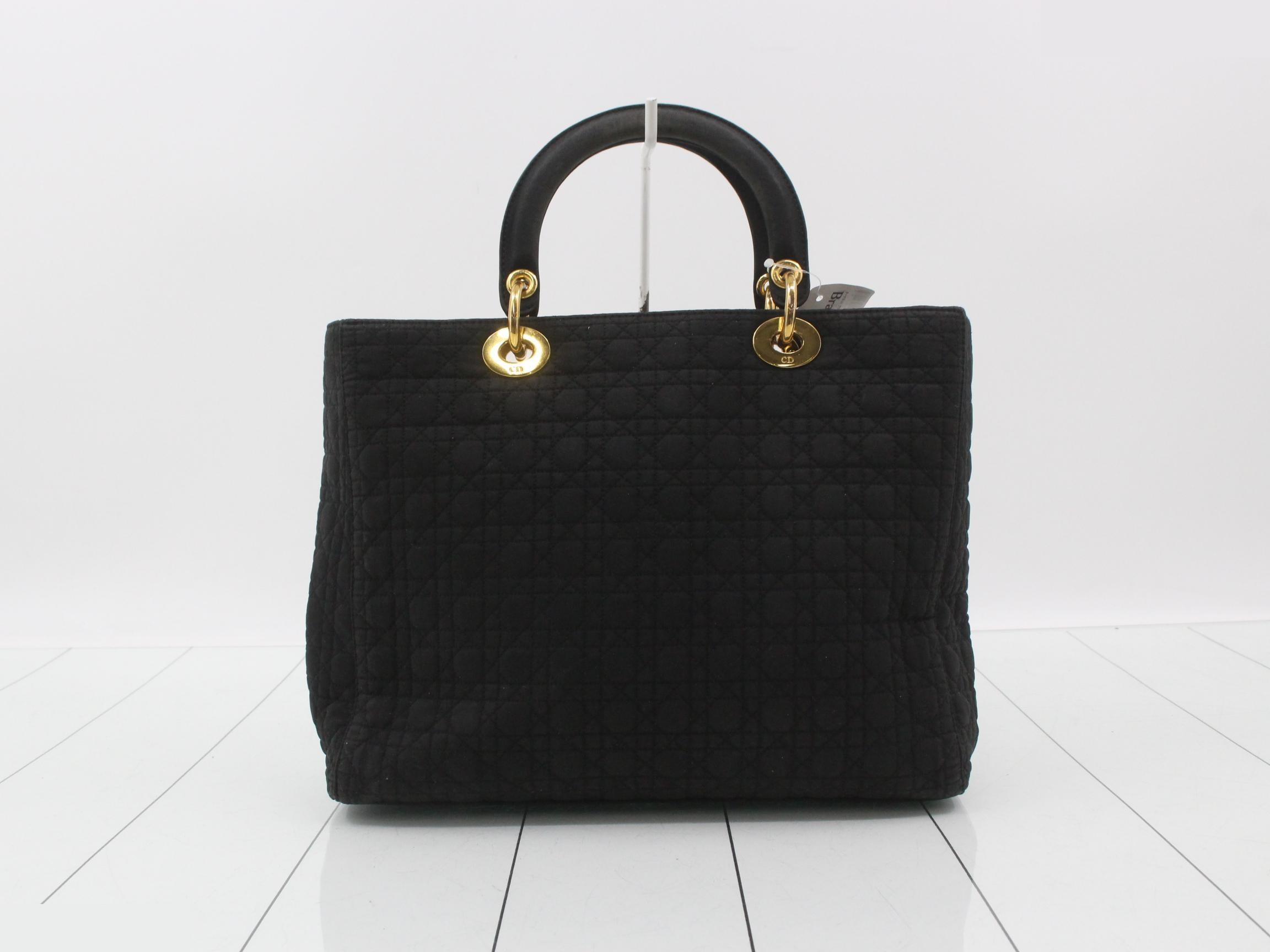 Lady Dior handbag, Cannage, black. — view 2
