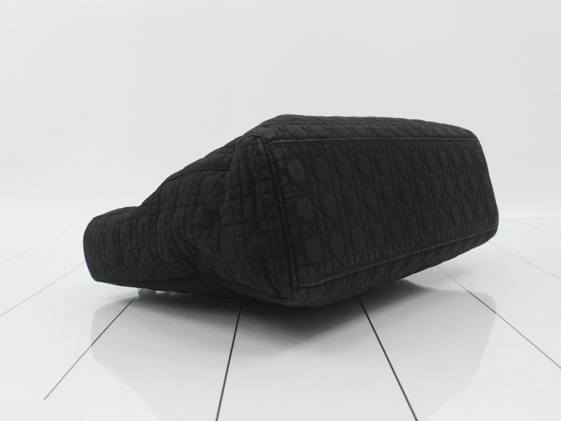 Lady Dior handbag, Cannage, black. — view 5