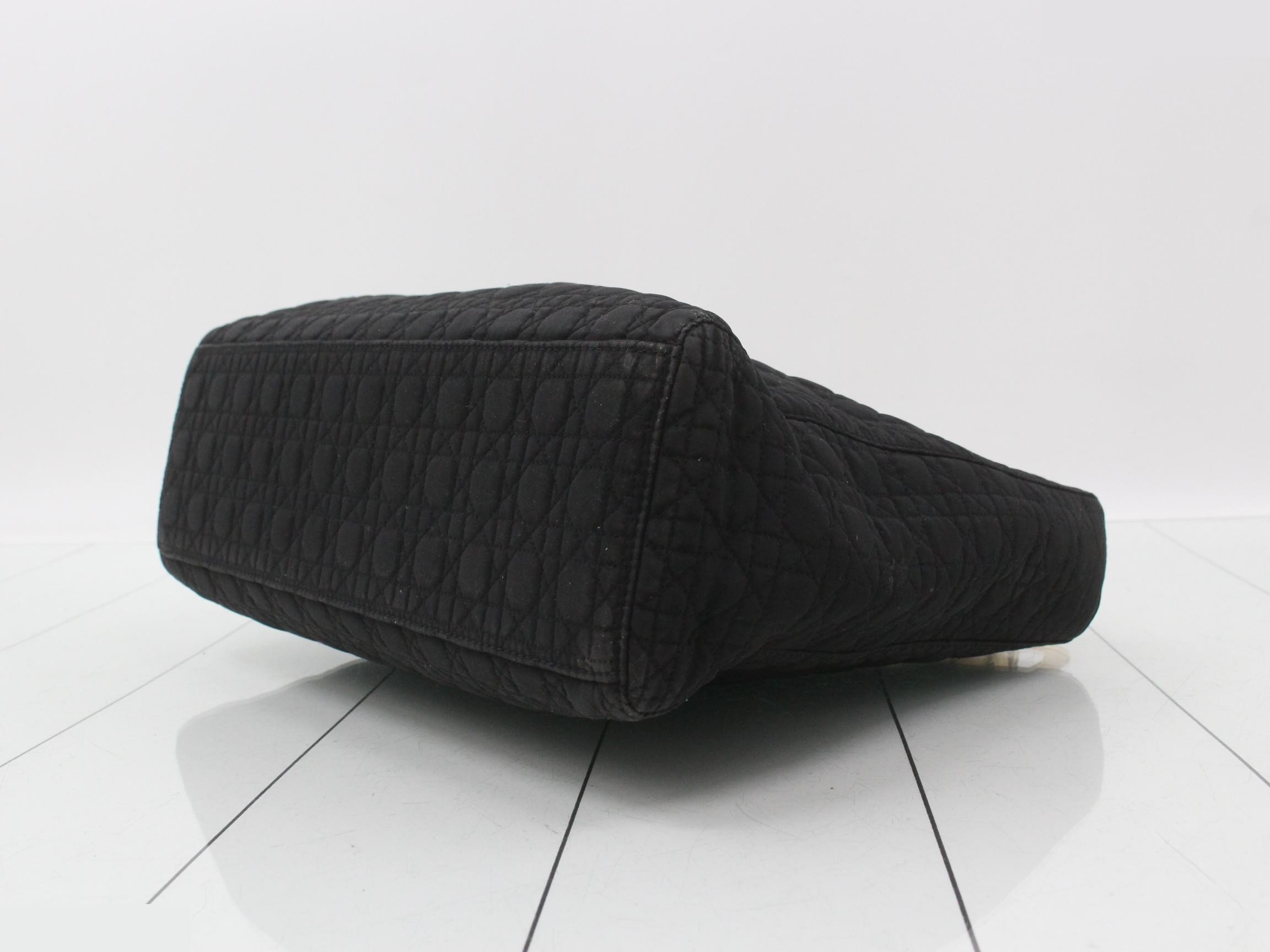 Lady Dior handbag, Cannage, black. — view 6