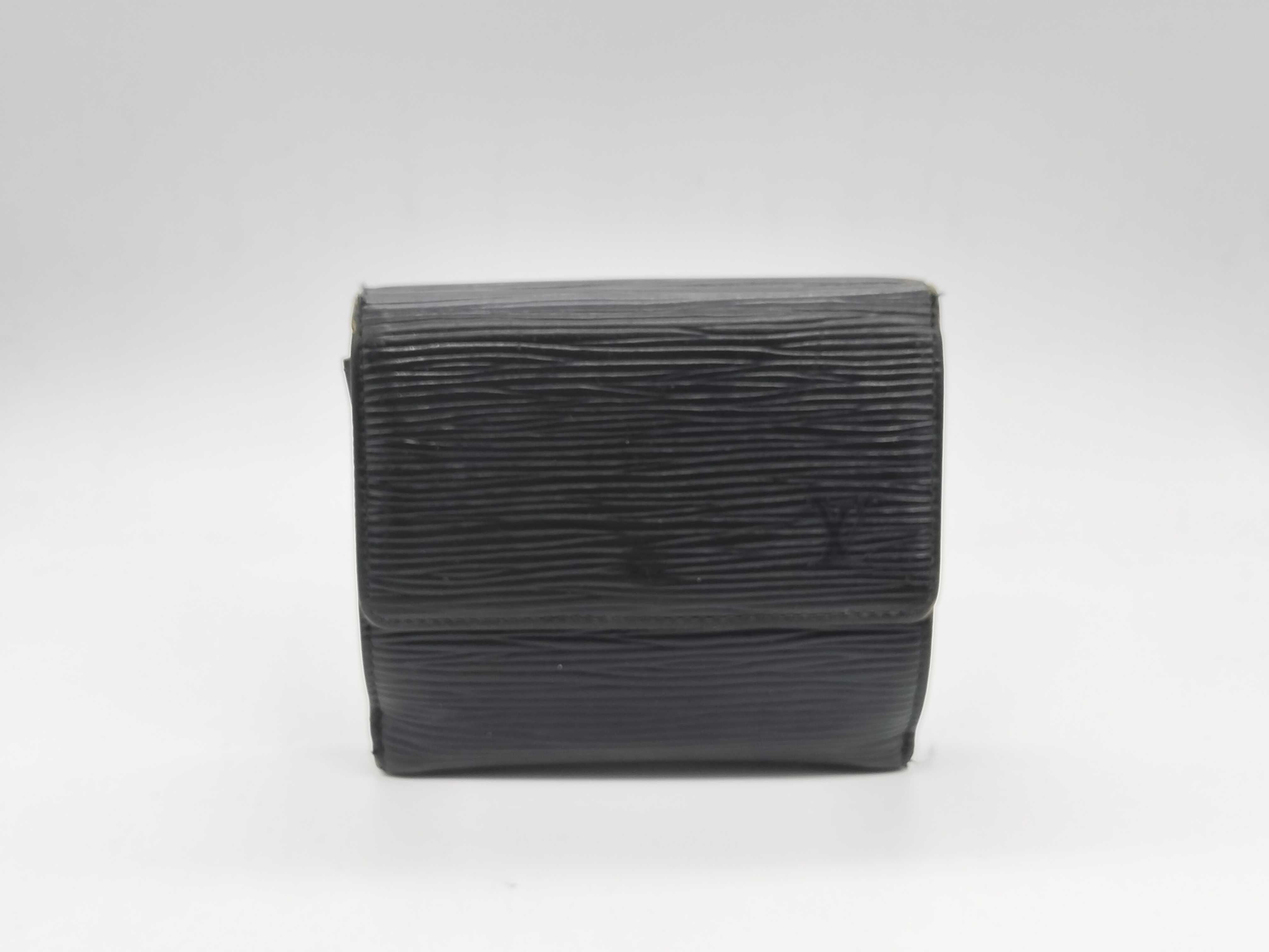 Epi Leather Wallet with Double Snap Closure