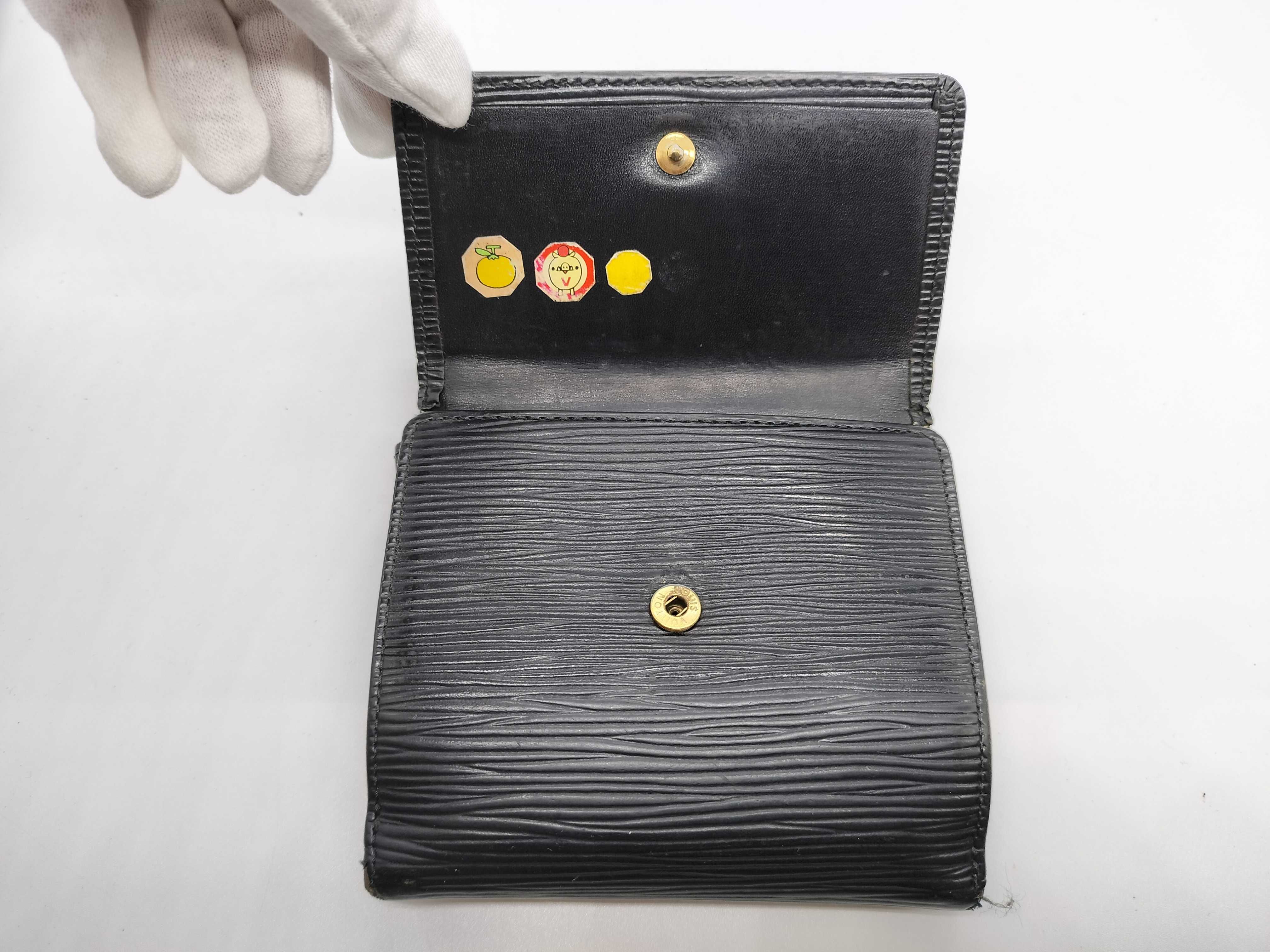 Epi Leather Wallet with Double Snap Closure — view 12