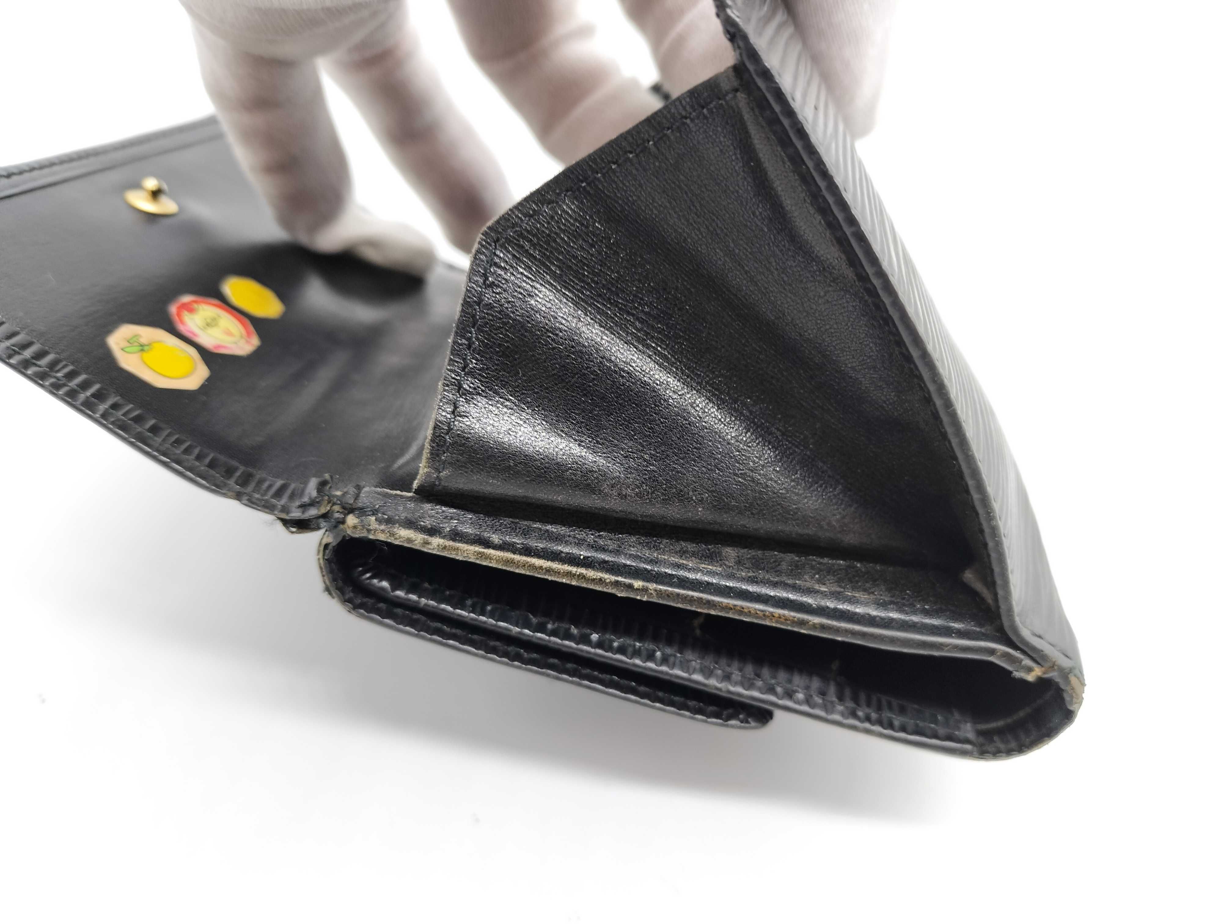 Epi Leather Wallet with Double Snap Closure — view 14