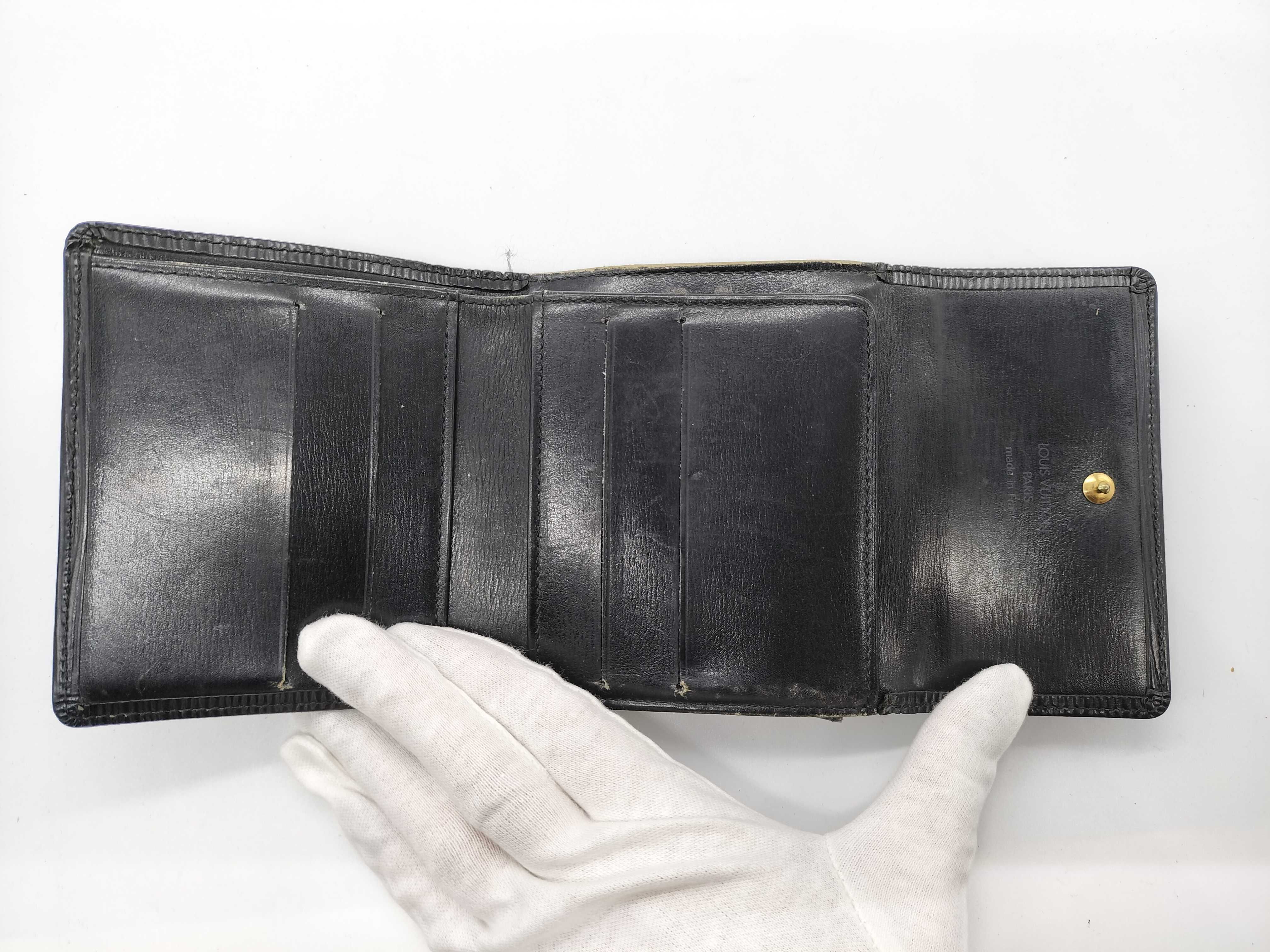 Epi Leather Wallet with Double Snap Closure — view 7