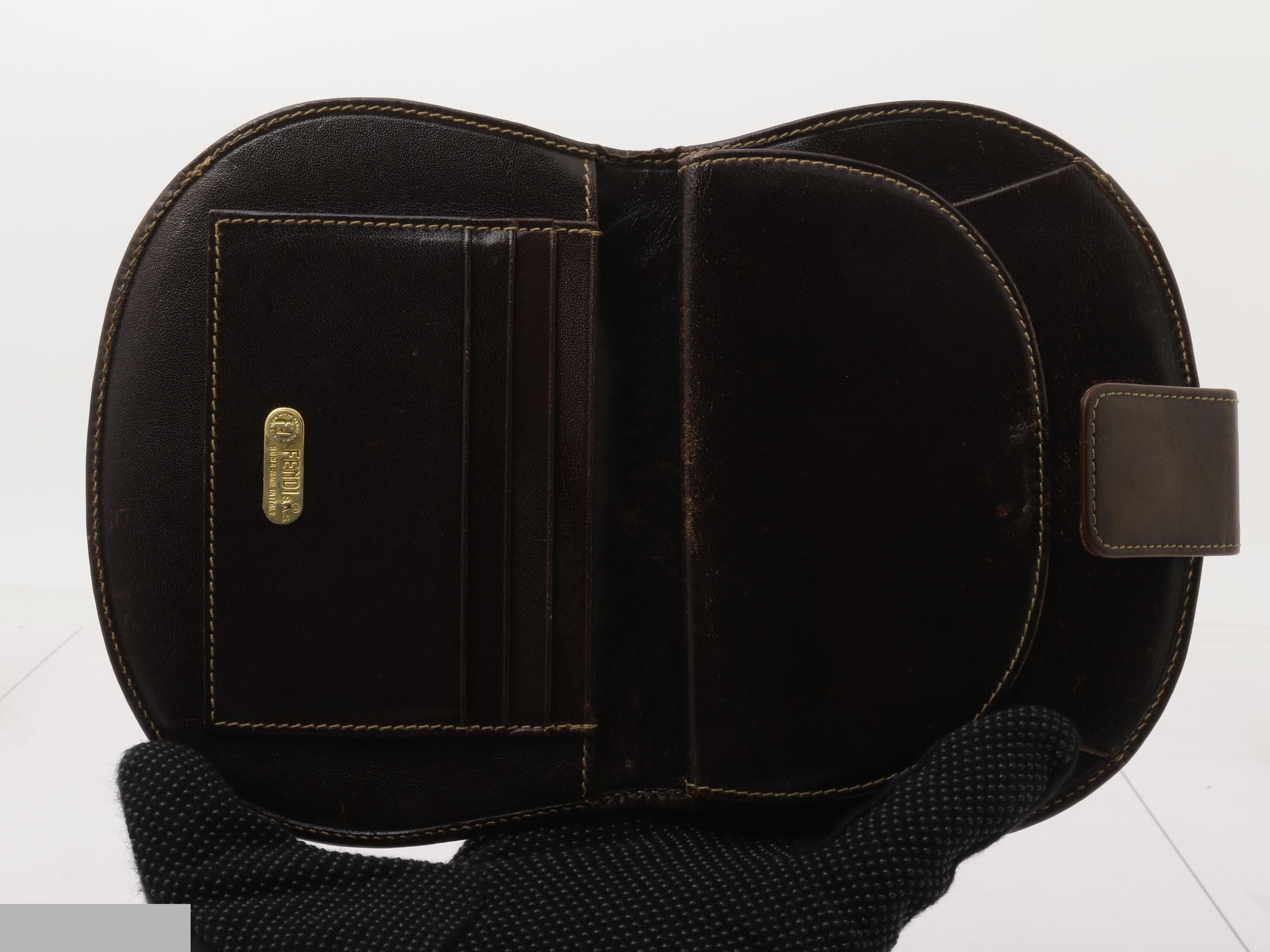 Zucca Canvas/Leather Half Moon Bifold Wallet — view 4