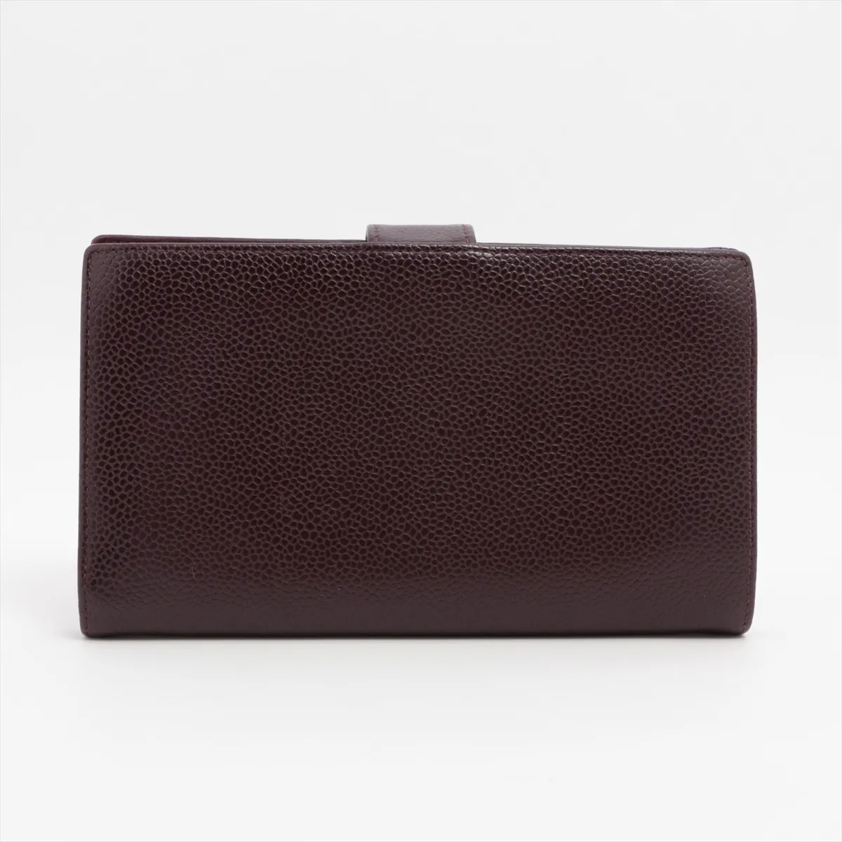 Cocomark Caviar Skin Long Wallet Brown Gold Hardware 5704258 — view 2