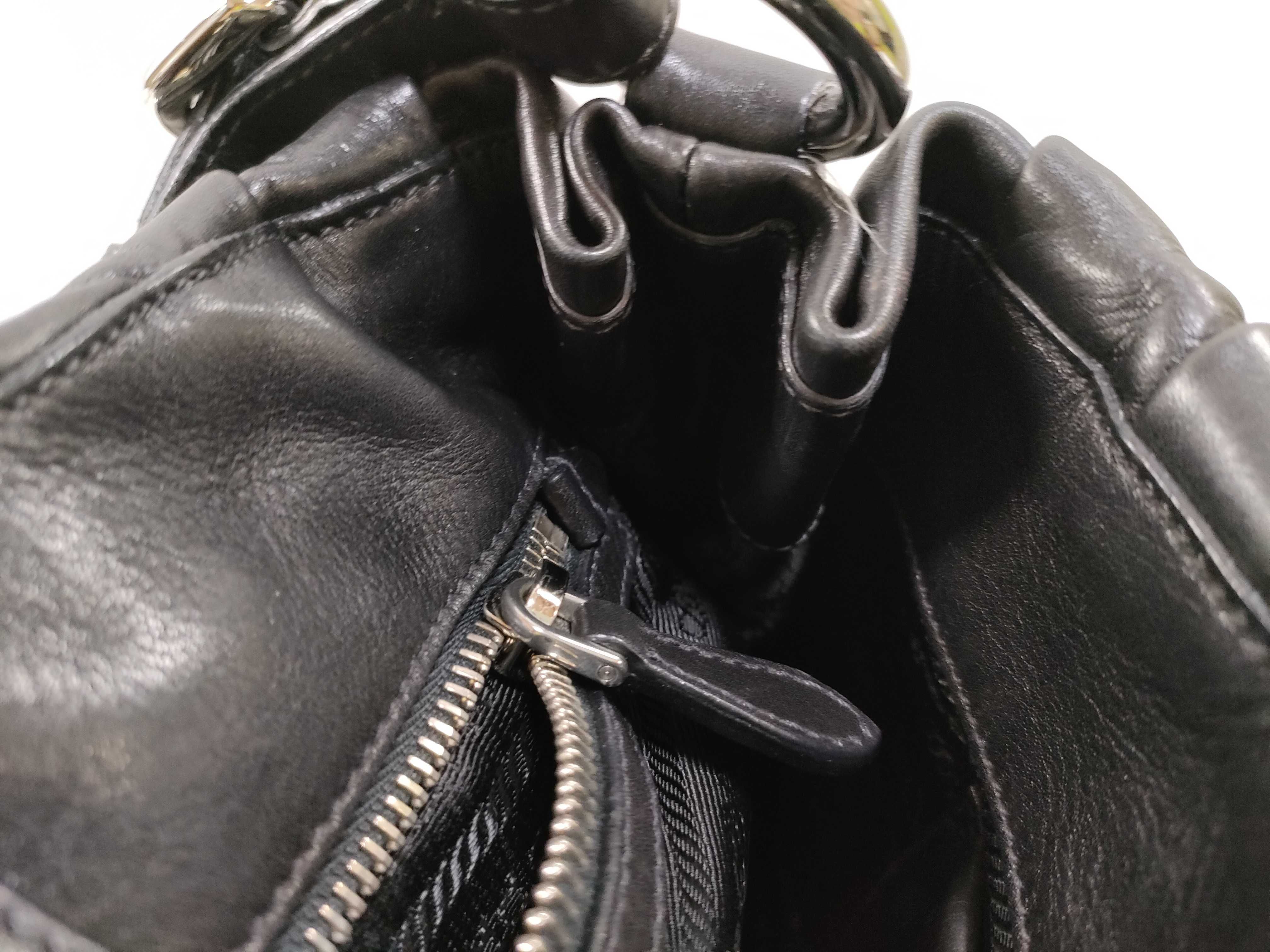 Tote Bag, One-Shoulder, Leather, Logo, Black Tote Bag — view 11
