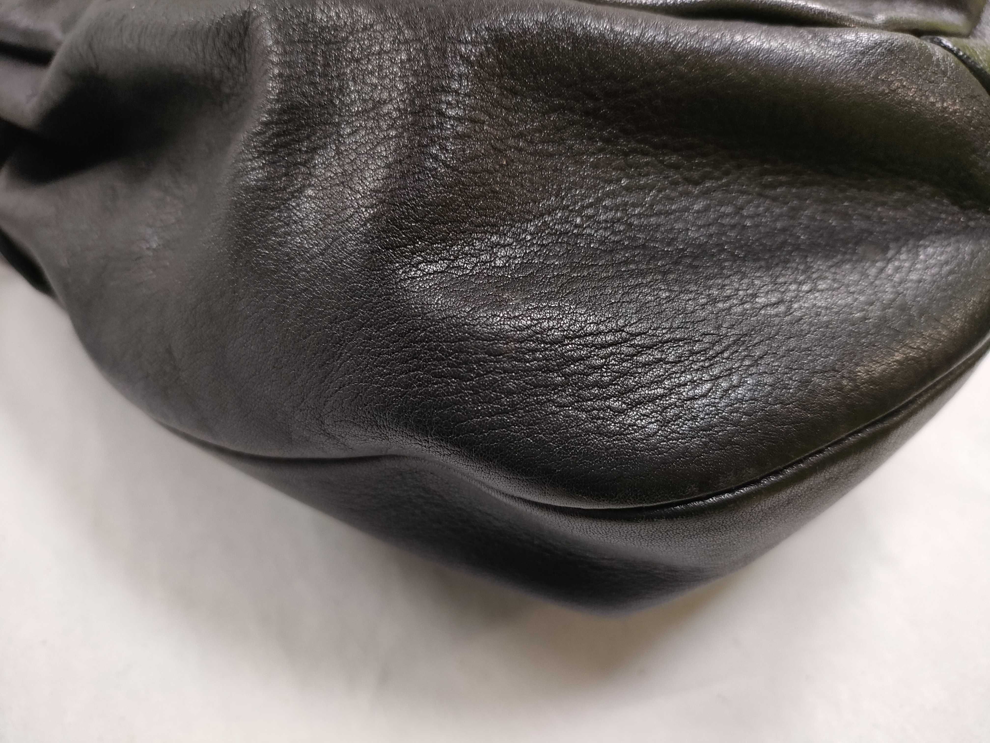 Tote Bag, One-Shoulder, Leather, Logo, Black Tote Bag — view 6