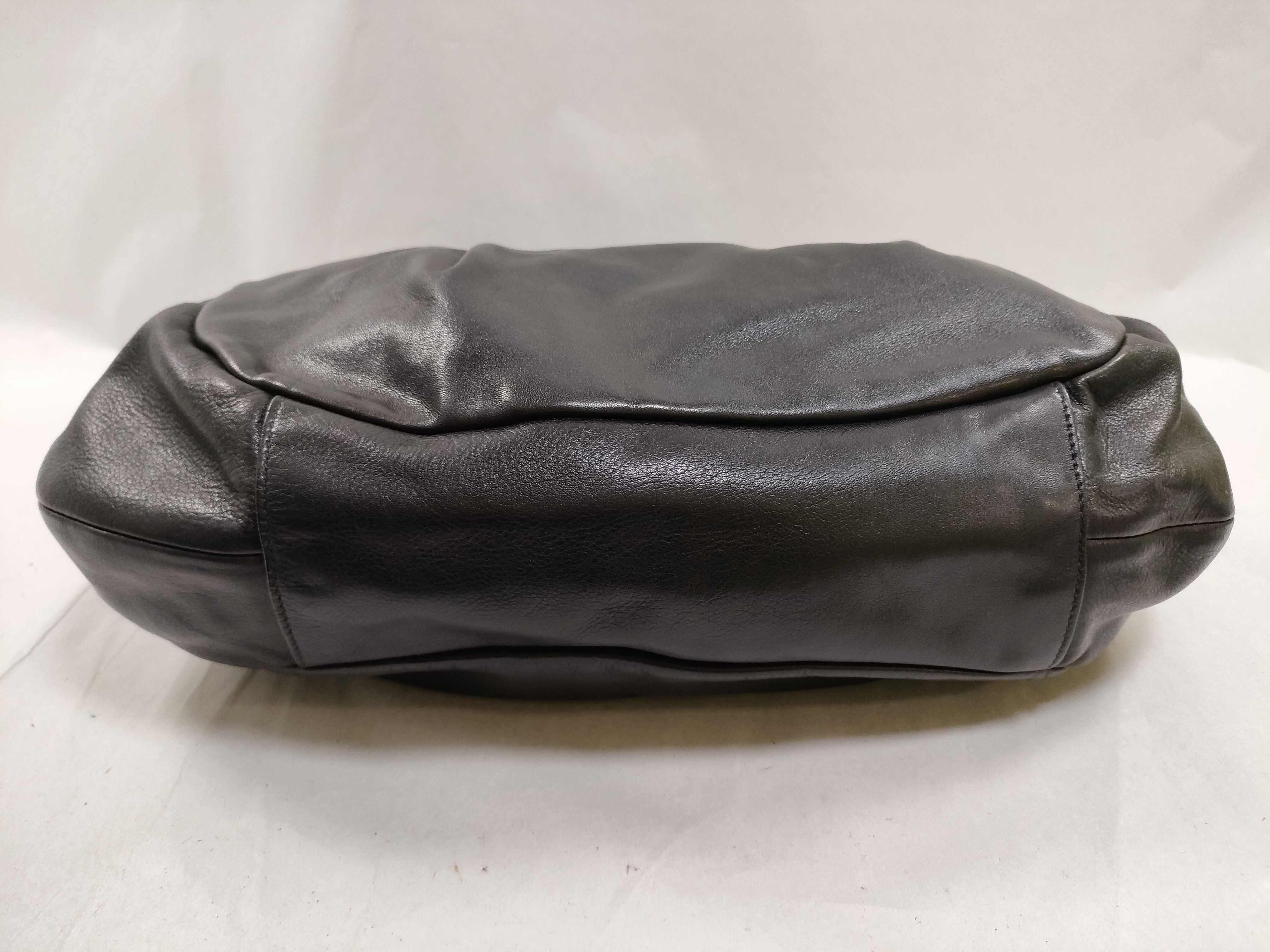 Tote Bag, One-Shoulder, Leather, Logo, Black Tote Bag — view 7