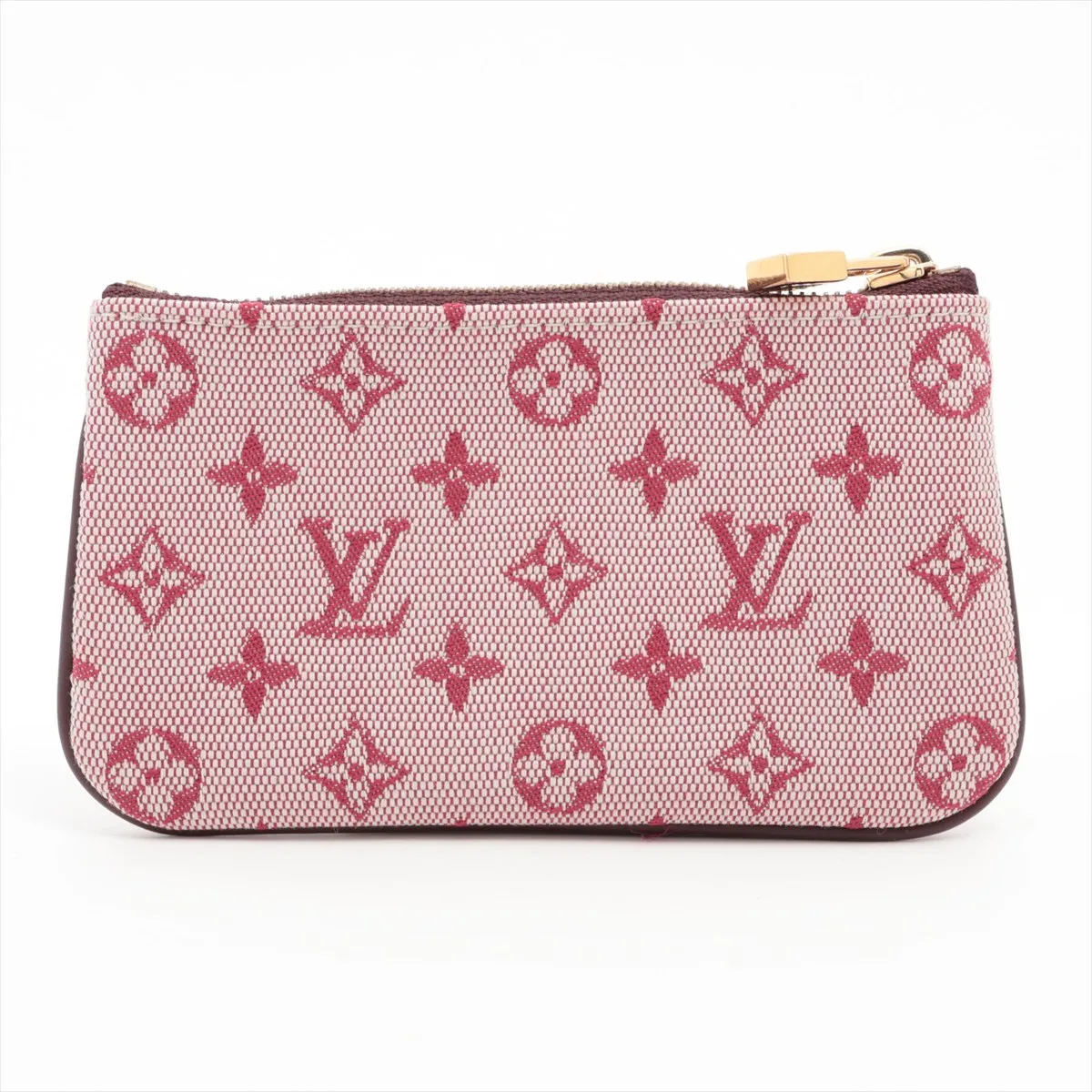 Monogram Mini Pochette Clé M92238 Pink x Red Coin Case (Serial number — view 2