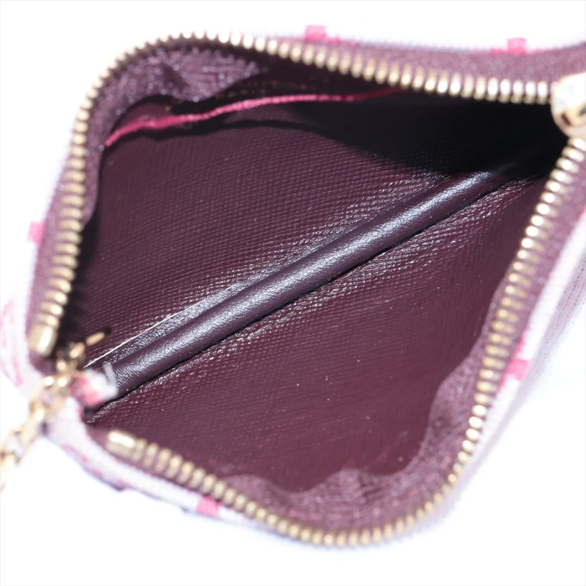 Monogram Mini Pochette Clé M92238 Pink x Red Coin Case (Serial number — view 3