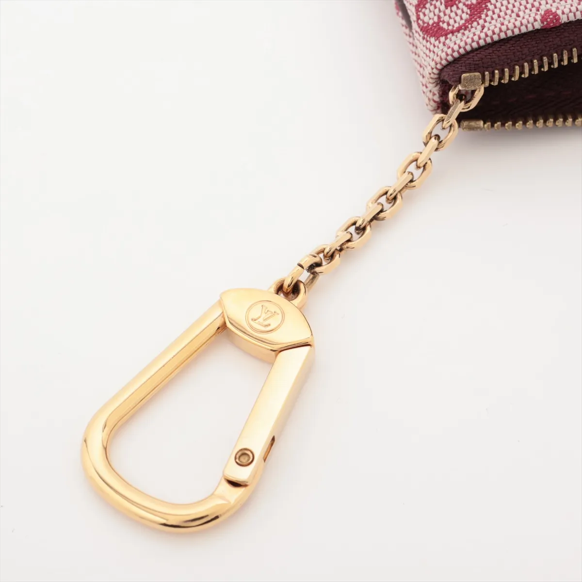 Monogram Mini Pochette Clé M92238 Pink x Red Coin Case (Serial number — view 5