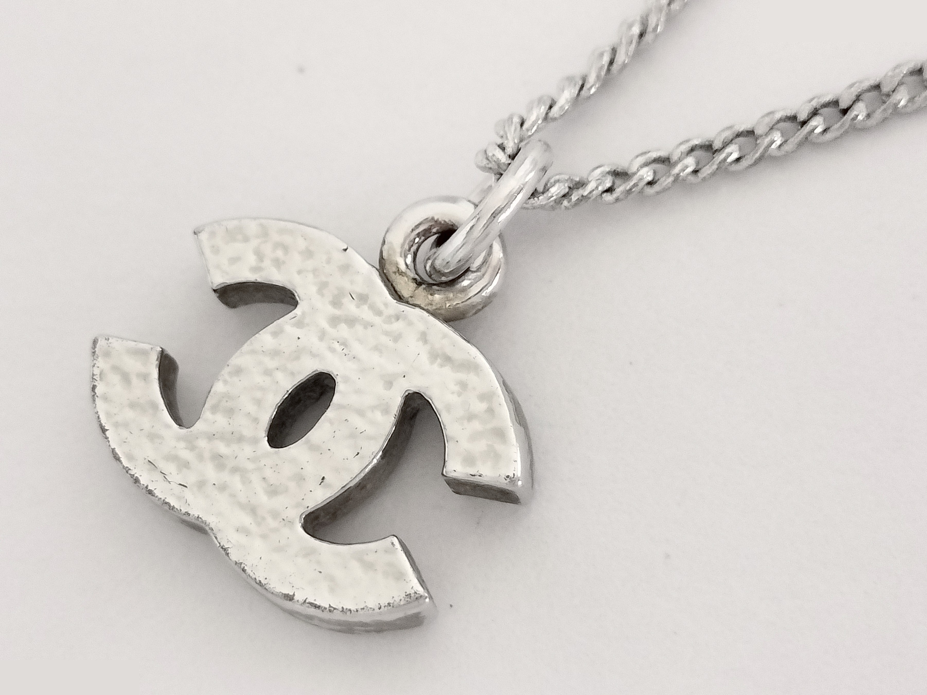 Coco Rhinestone Silver Necklace Chain (approx. 43cm) — view 4