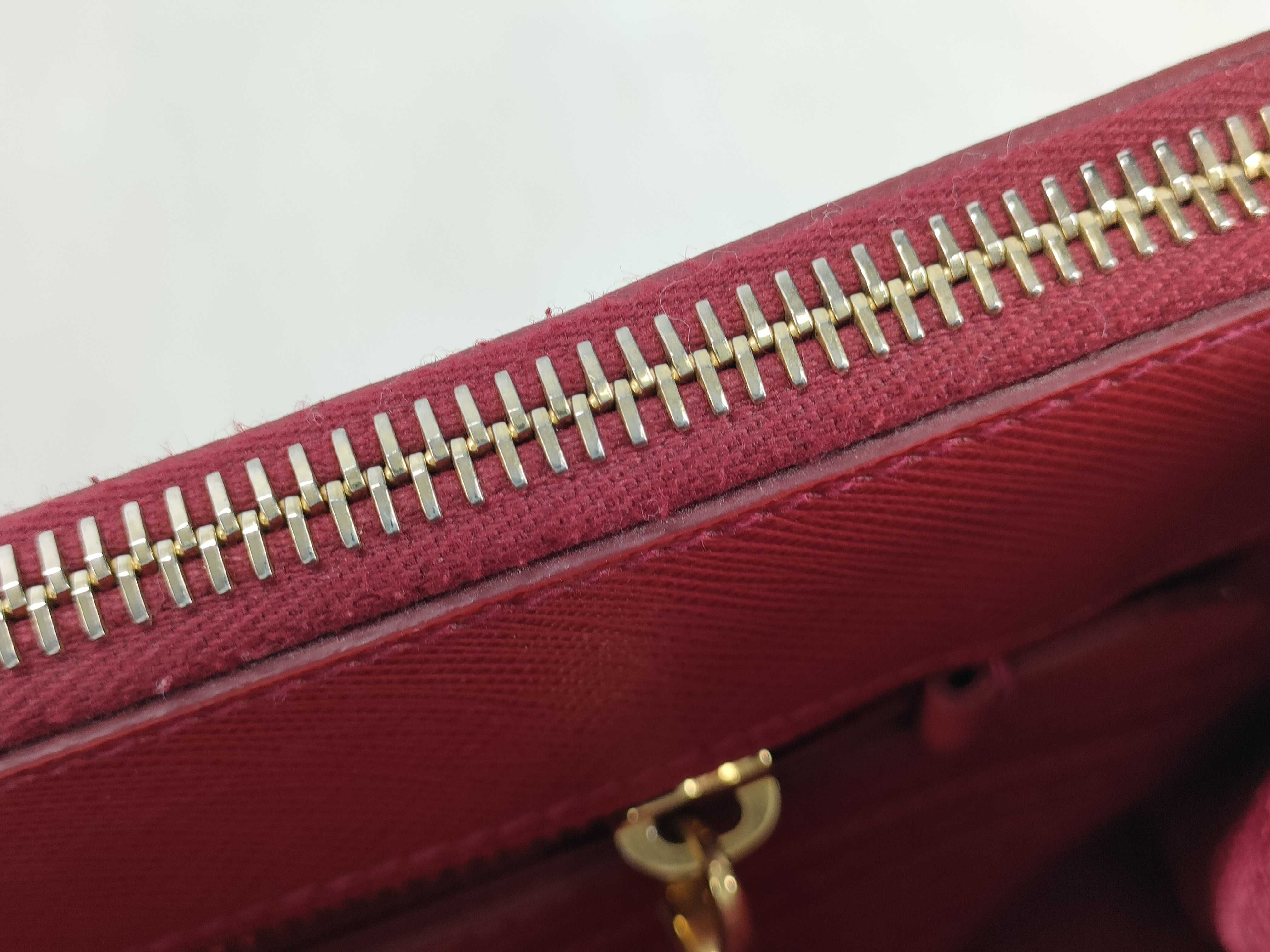 ID- Saffiano Lux Cow Skin 2-Way Handbag Red BN1801 #180 Handbag — view 12