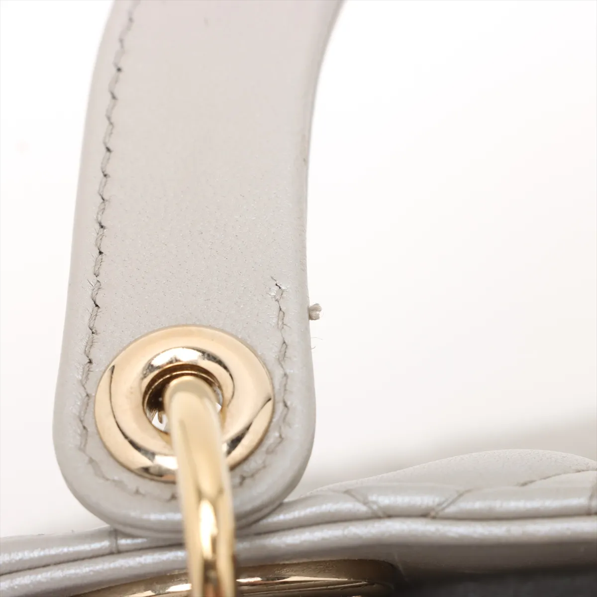 Cannage Lady Dior Leather 2WAY Handbag Gray — view 11