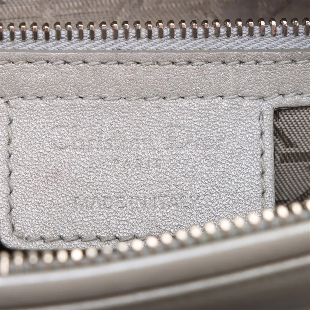 Cannage Lady Dior Leather 2WAY Handbag Gray — view 10