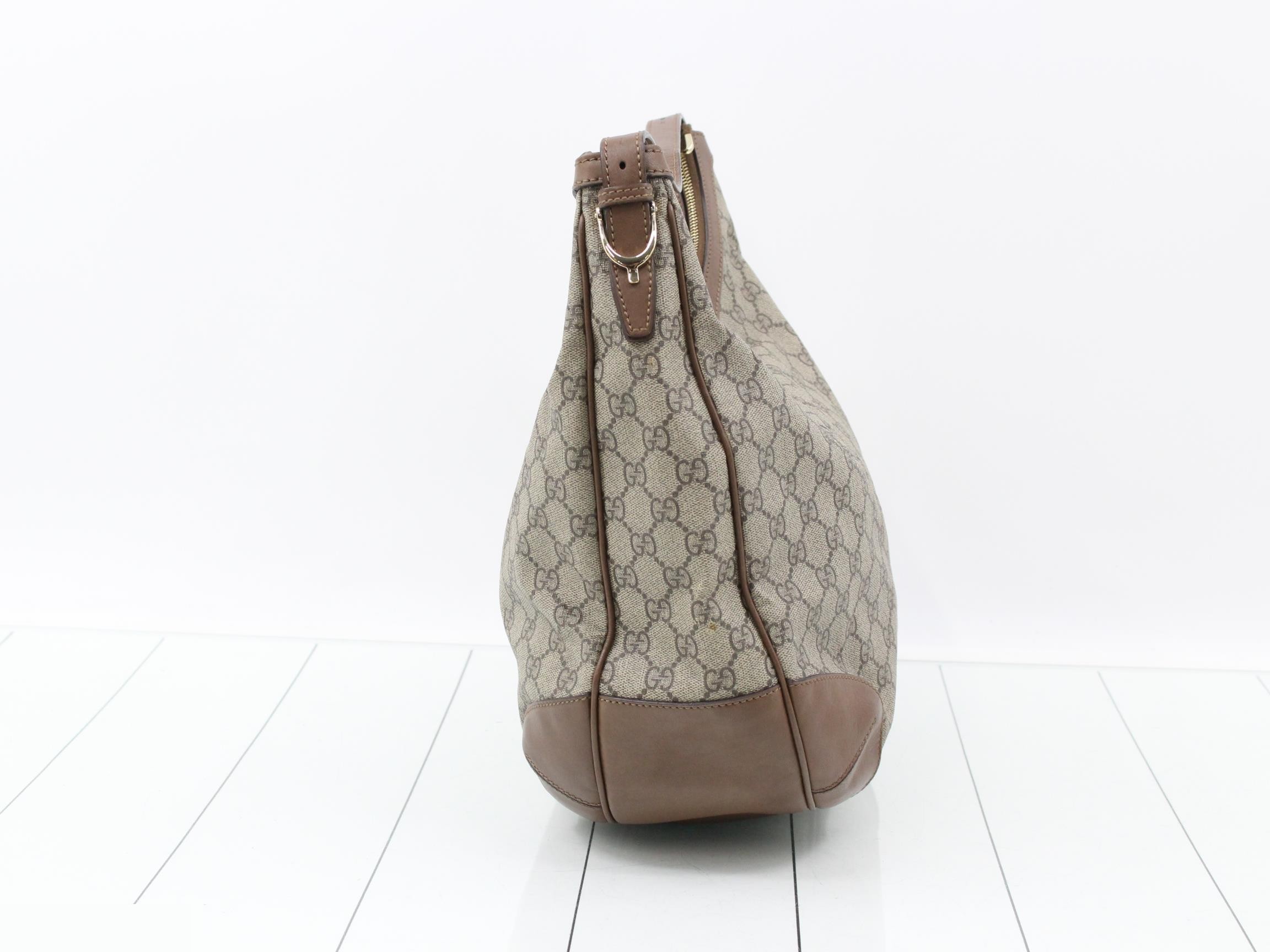GG Supreme Leather One-Shoulder Bag — view 4