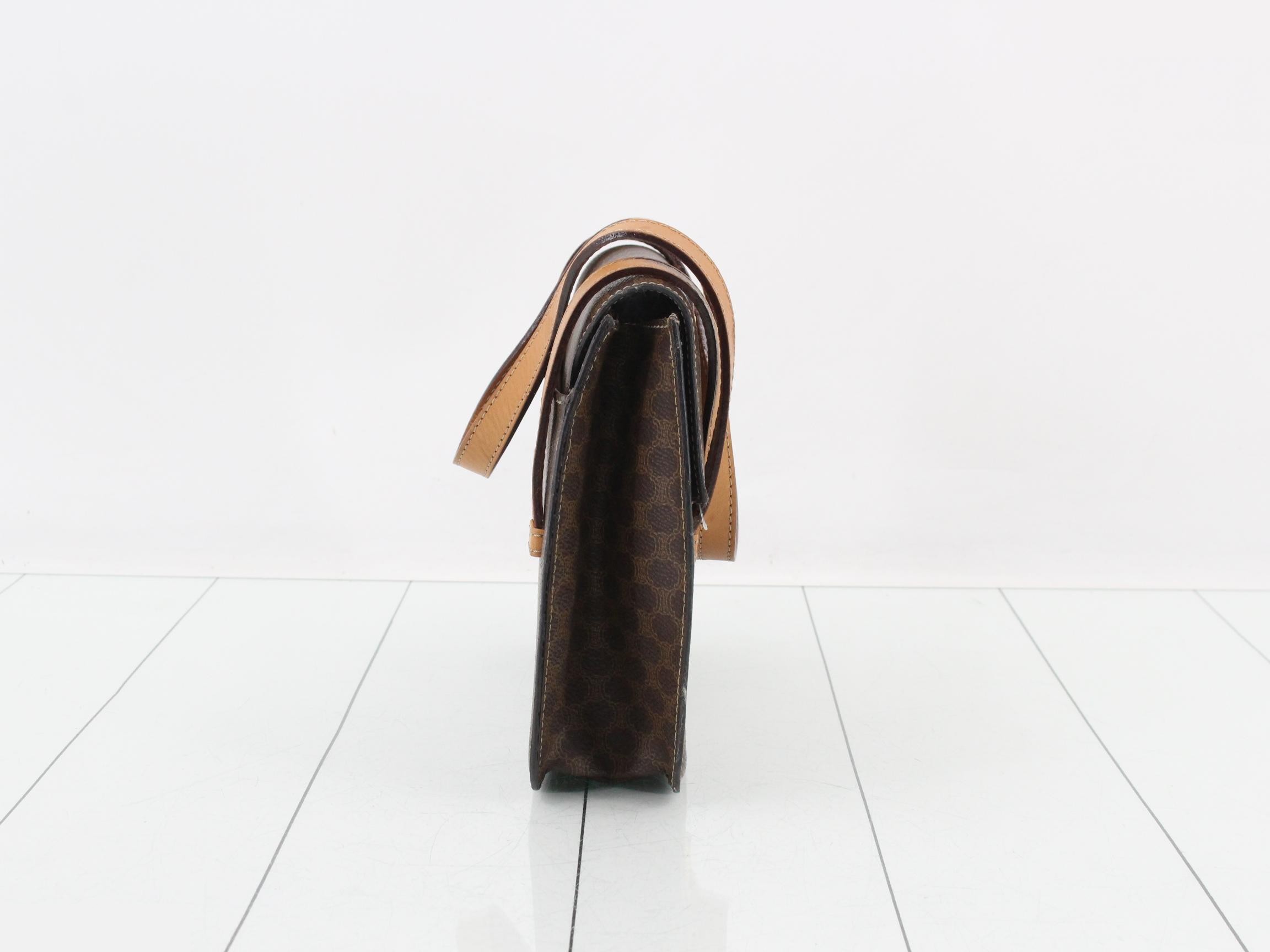 Macadam handbag, PVC/leather, brown — view 4