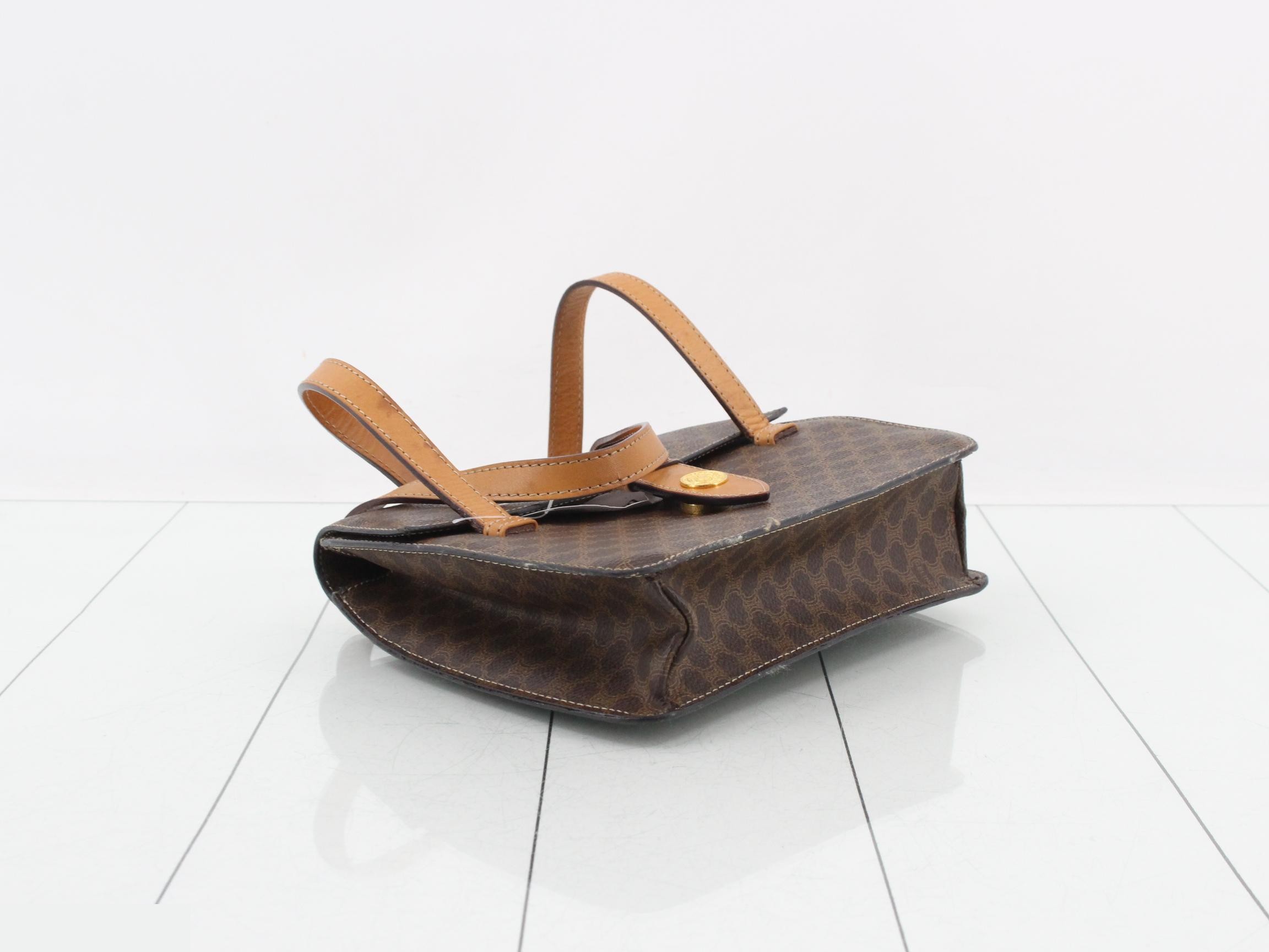 Macadam handbag, PVC/leather, brown — view 5