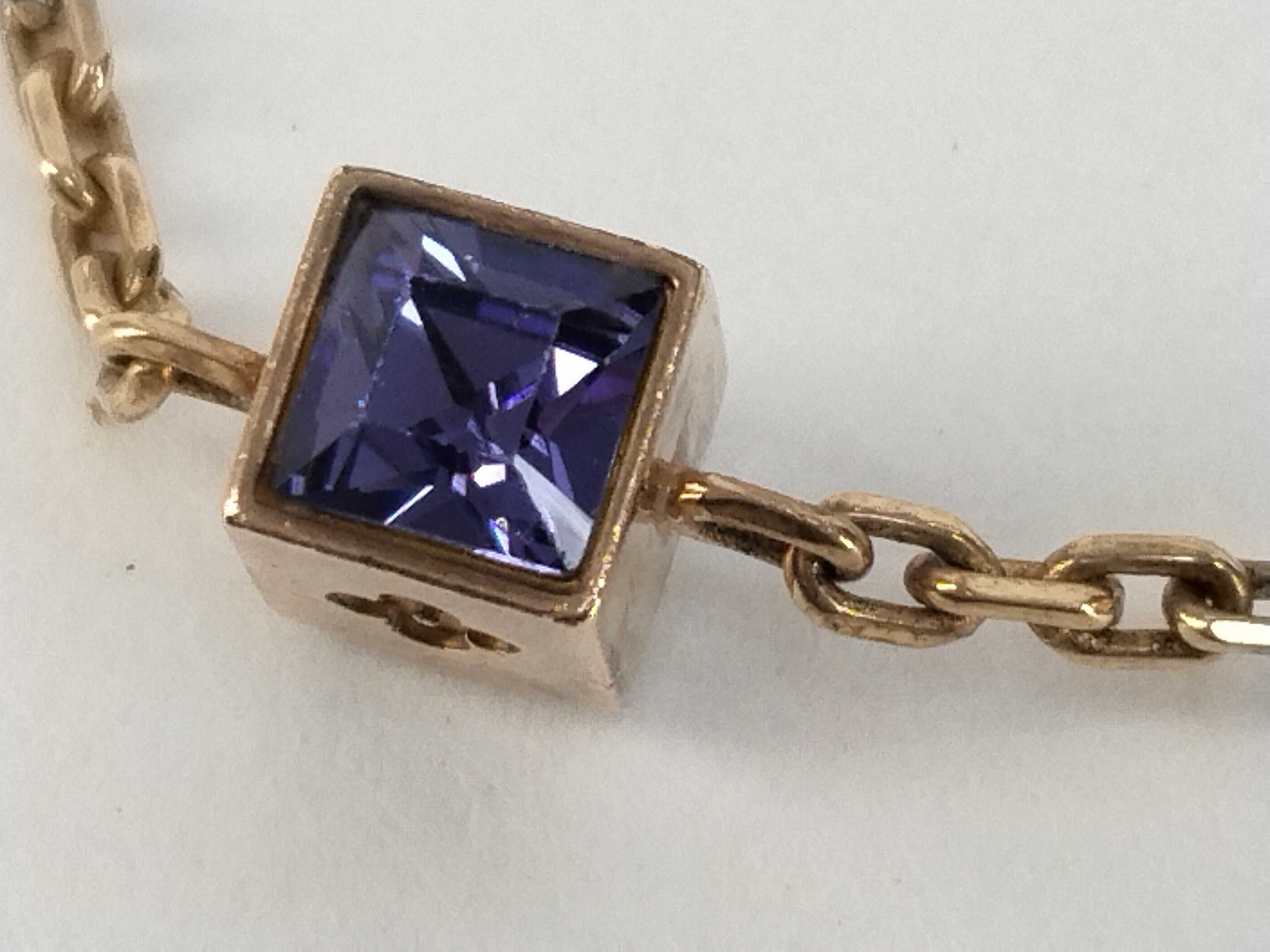 Bracelet Gamble Colored Stone Cube Logo Gold Bracelet Bracelet/Bangle — view 7