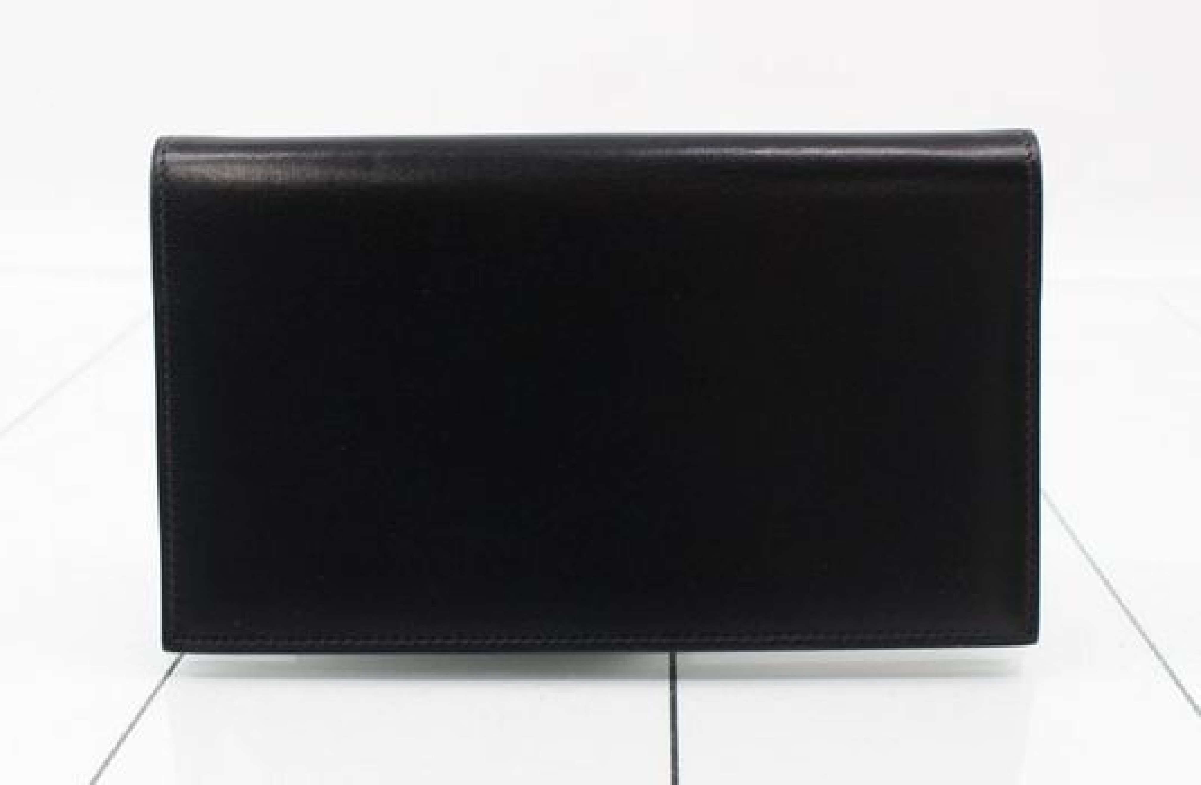 Agenda Cover 《PM》 Box Calf Black E Notebook Cover — view 2