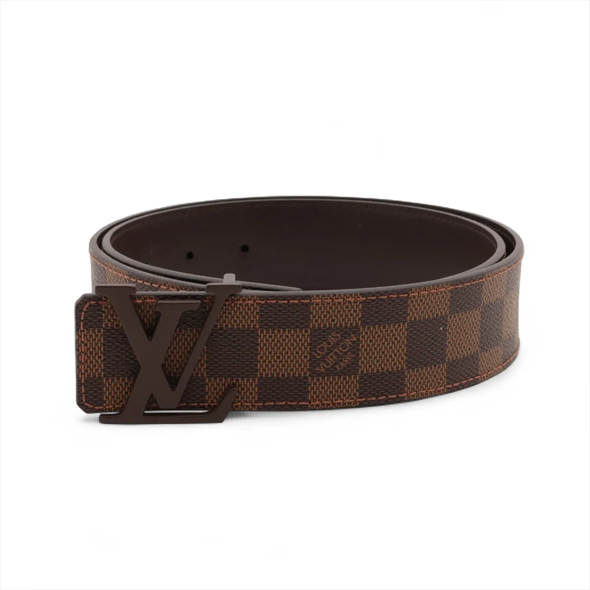 M9807 Ceinture LV Initial CT2188 Belt 85 PVC x Leather Brown