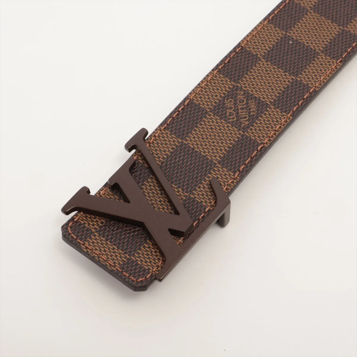 M9807 Ceinture LV Initial CT2188 Belt 85 PVC x Leather Brown — view 2