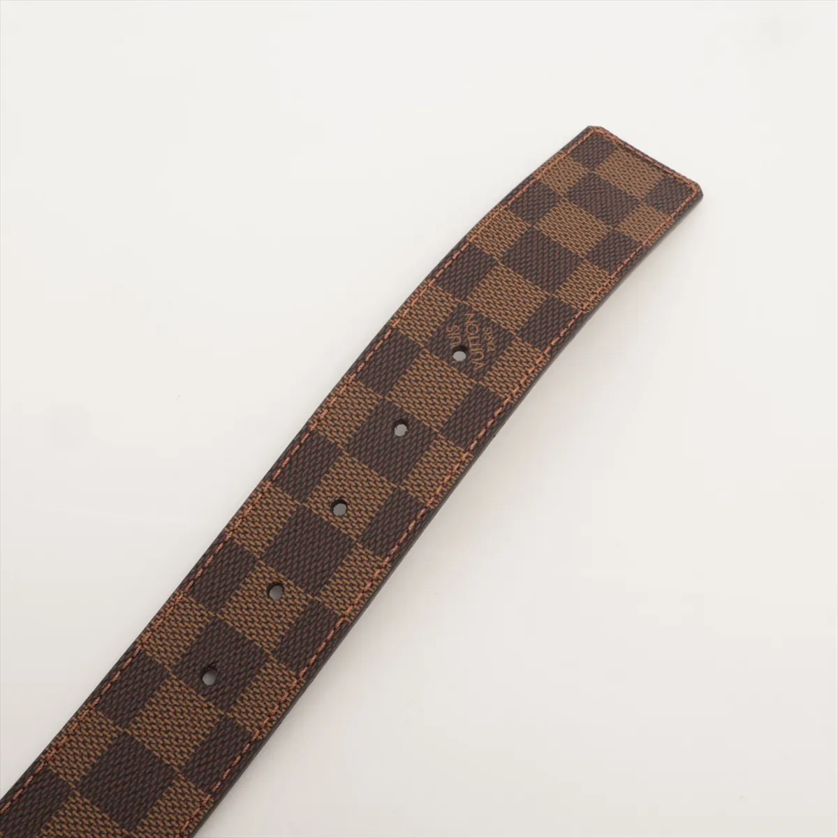 M9807 Ceinture LV Initial CT2188 Belt 85 PVC x Leather Brown — view 3