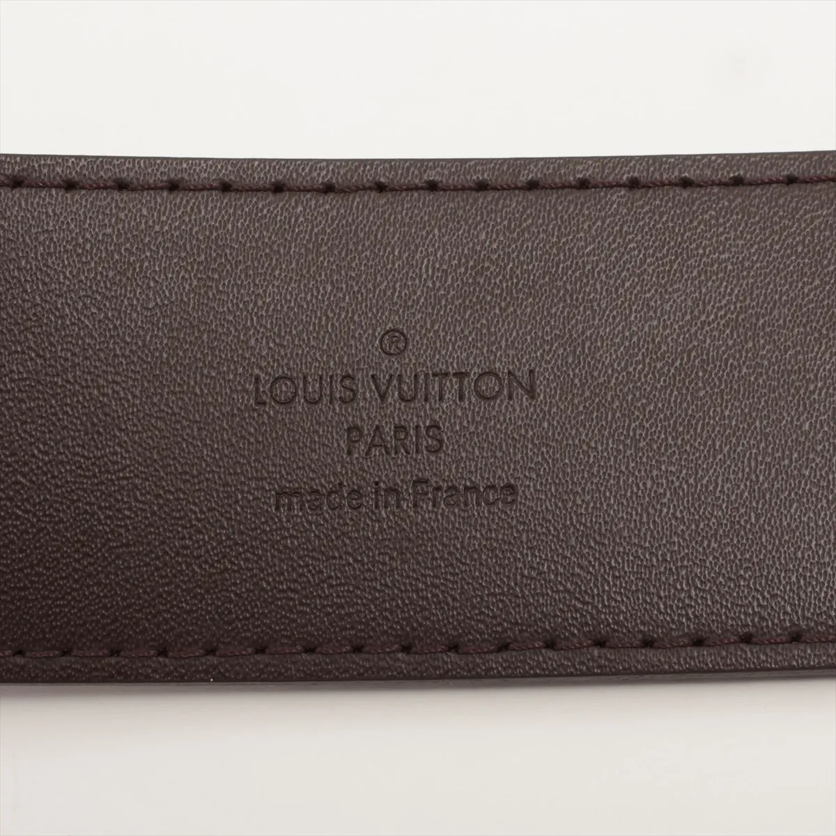 M9807 Ceinture LV Initial CT2188 Belt 85 PVC x Leather Brown — view 5
