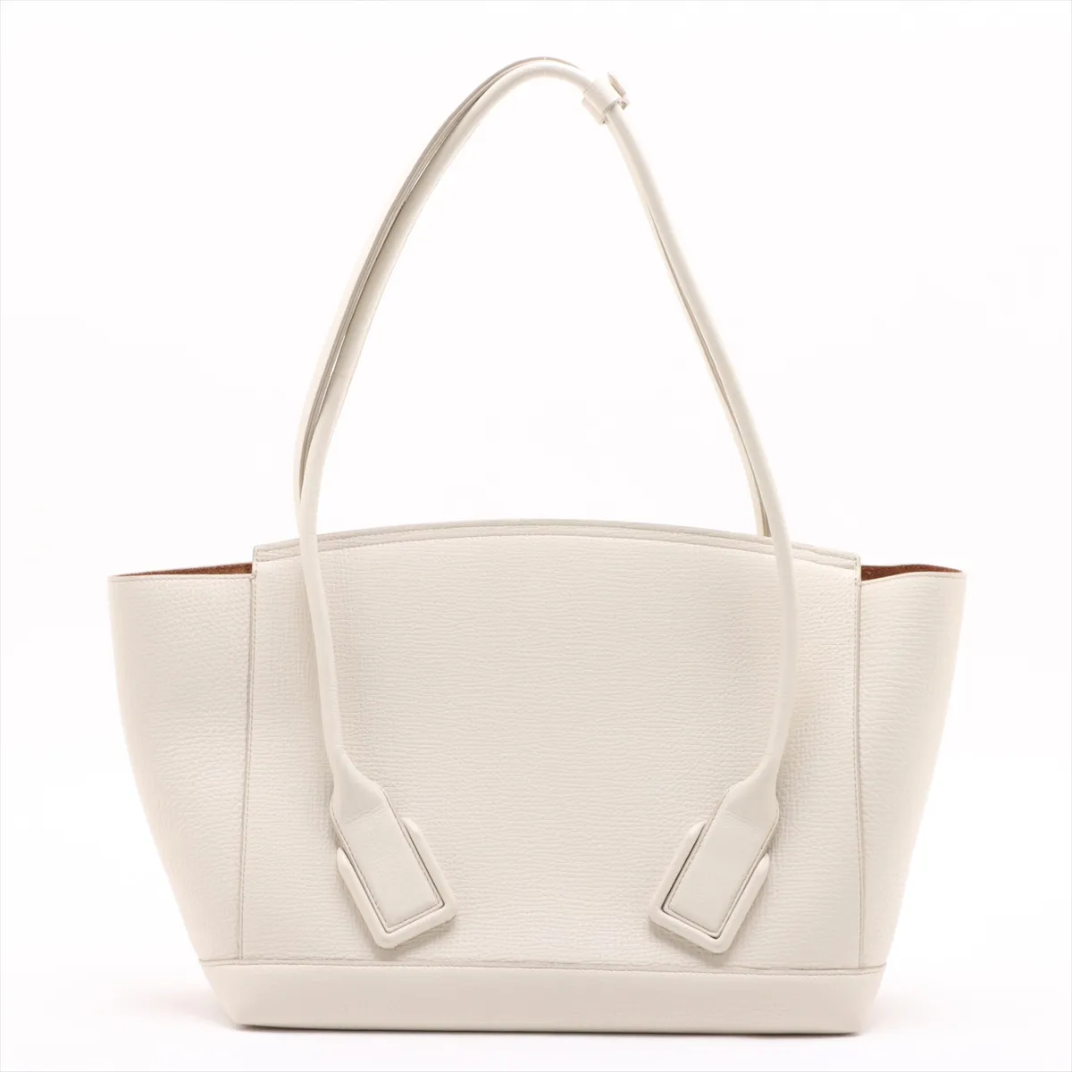 The Arco Leather Tote Bag White — view 2