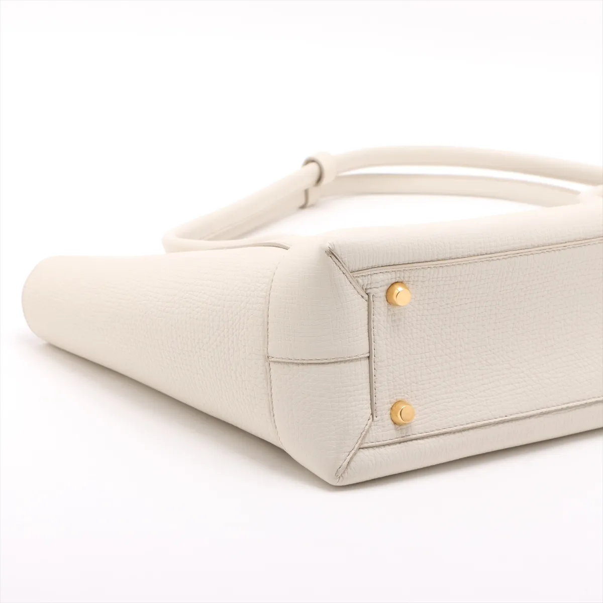 The Arco Leather Tote Bag White — view 4