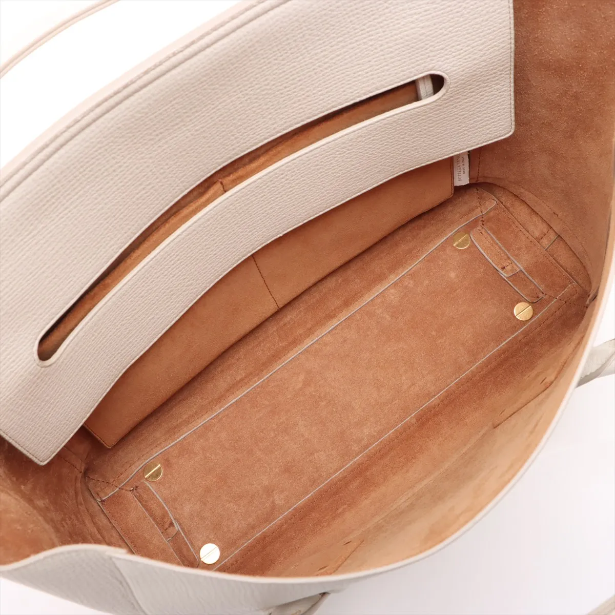 The Arco Leather Tote Bag White — view 7