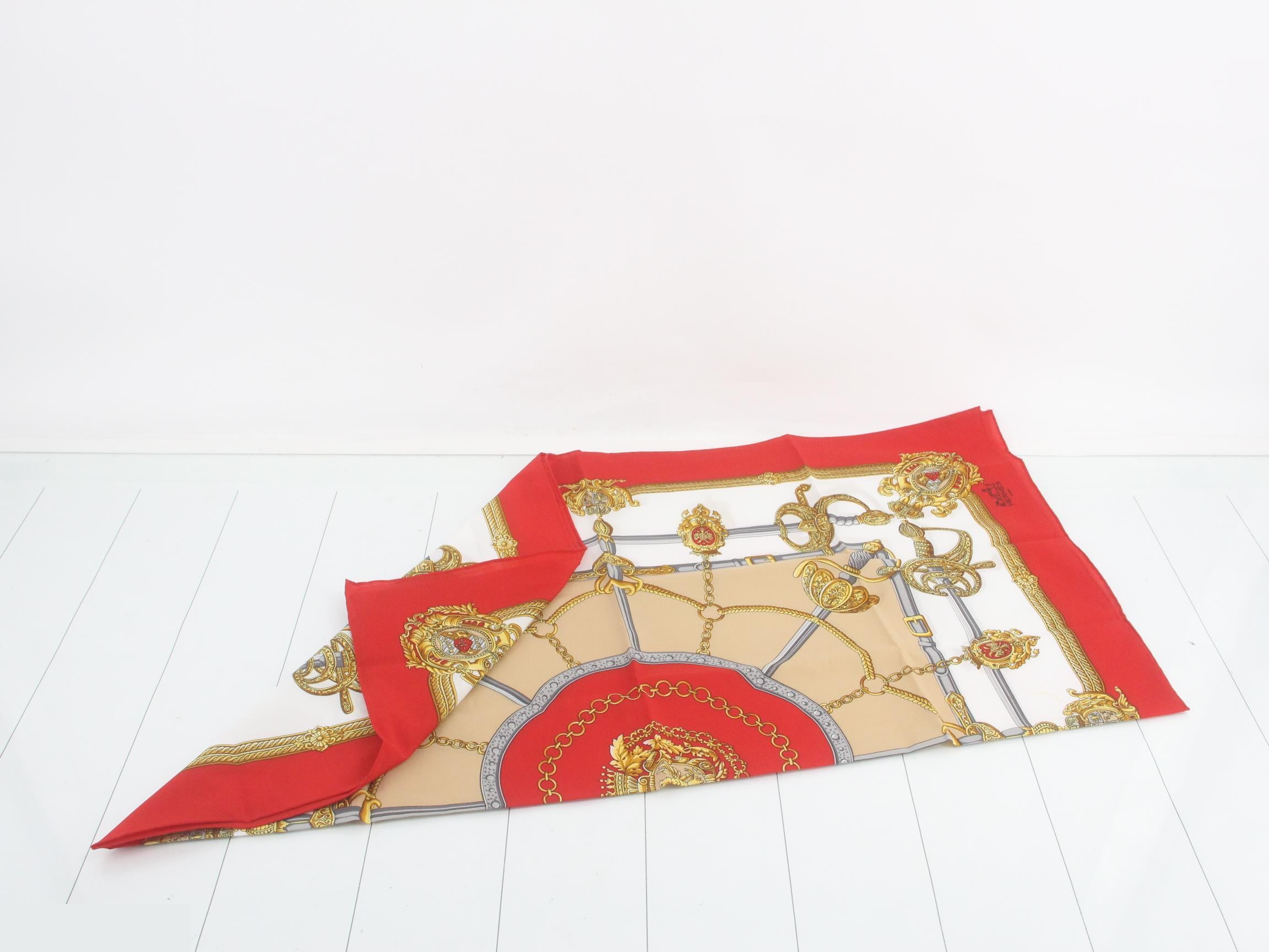 Carre 90 Scarf Key Red — view 3