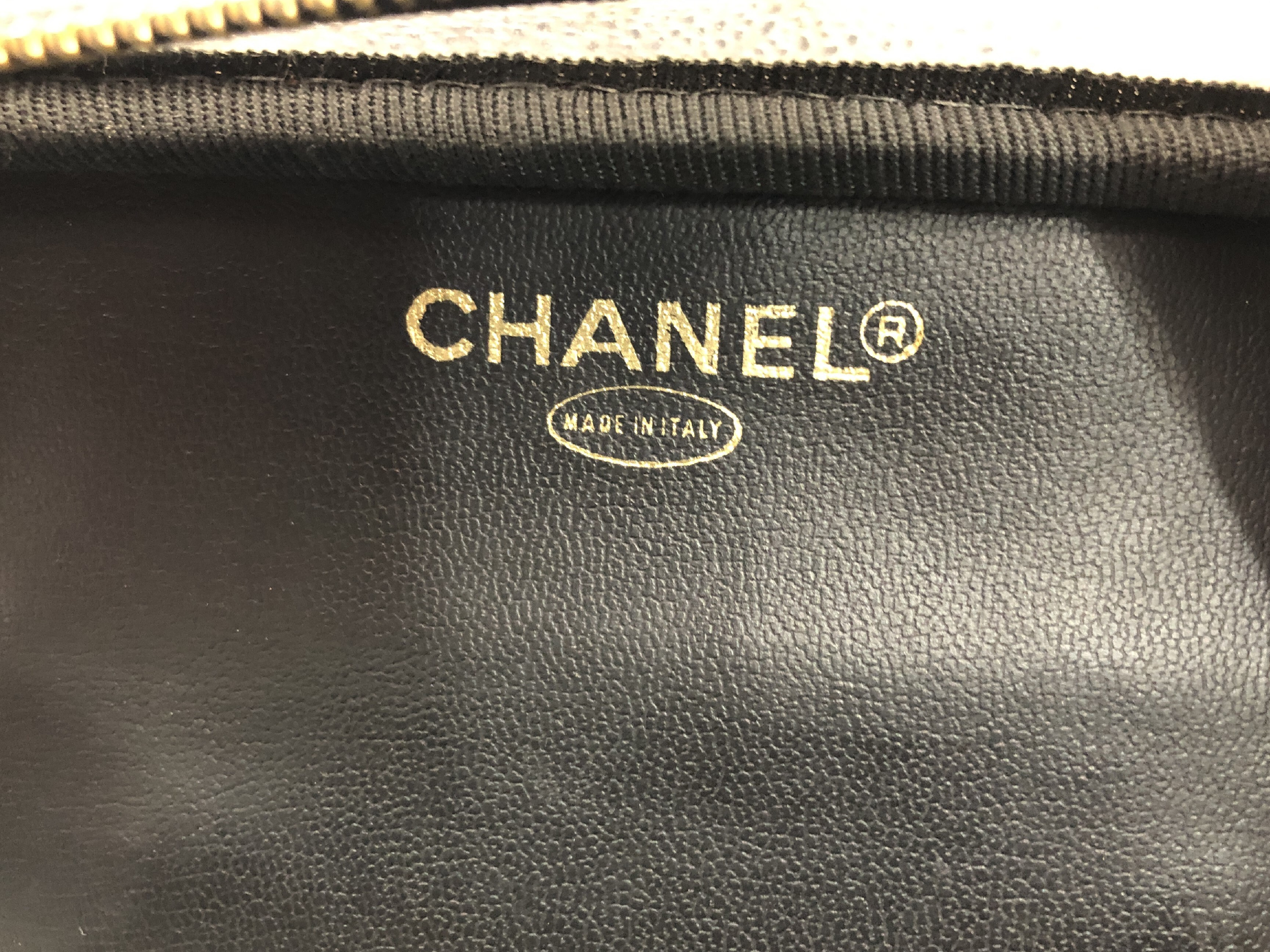 Coco Mark Vanity Bag, Vinyl/Lambskin, Clear/Black — view 8