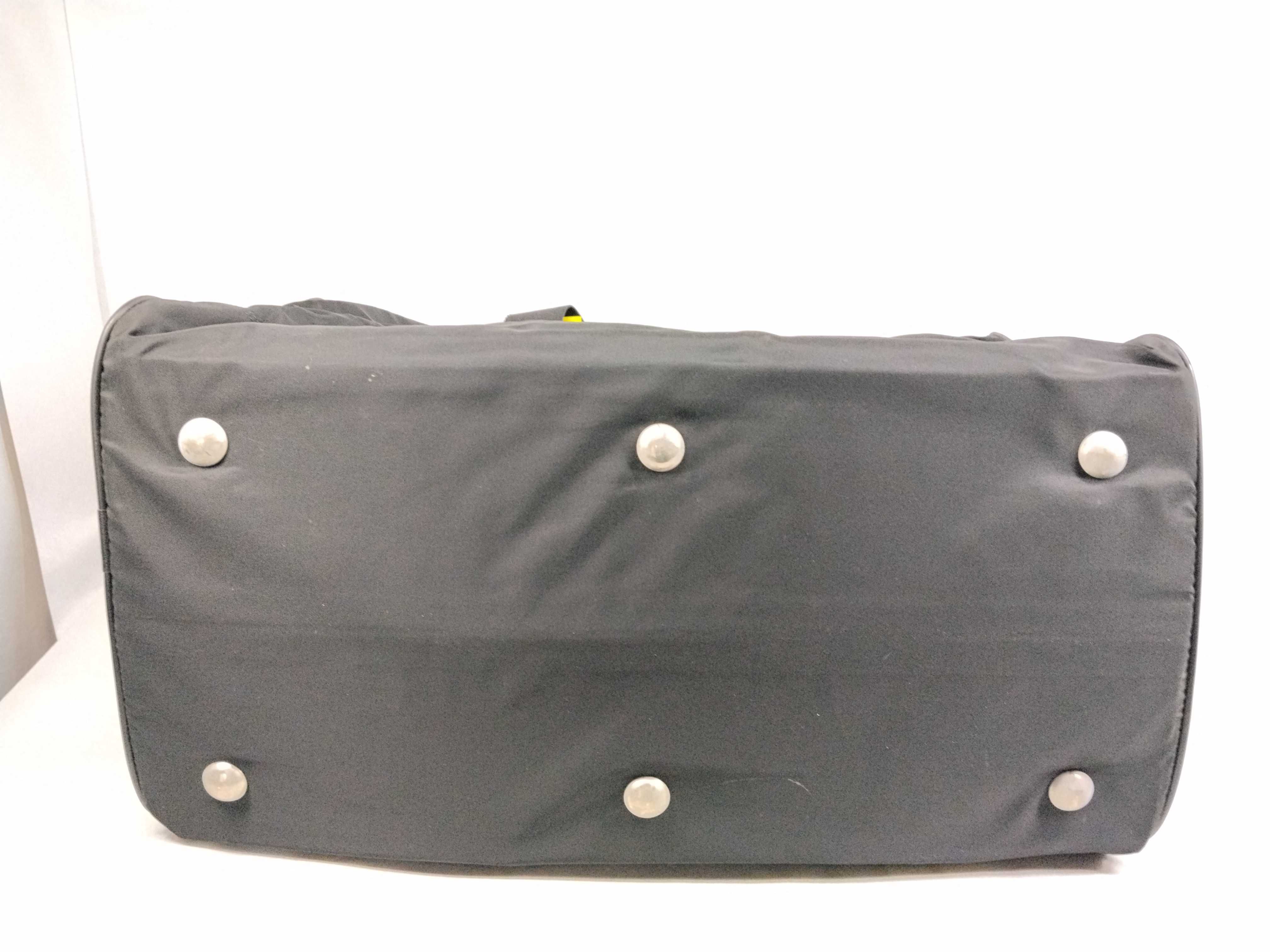 Nylon Triangle Logo Boston Bag — view 8