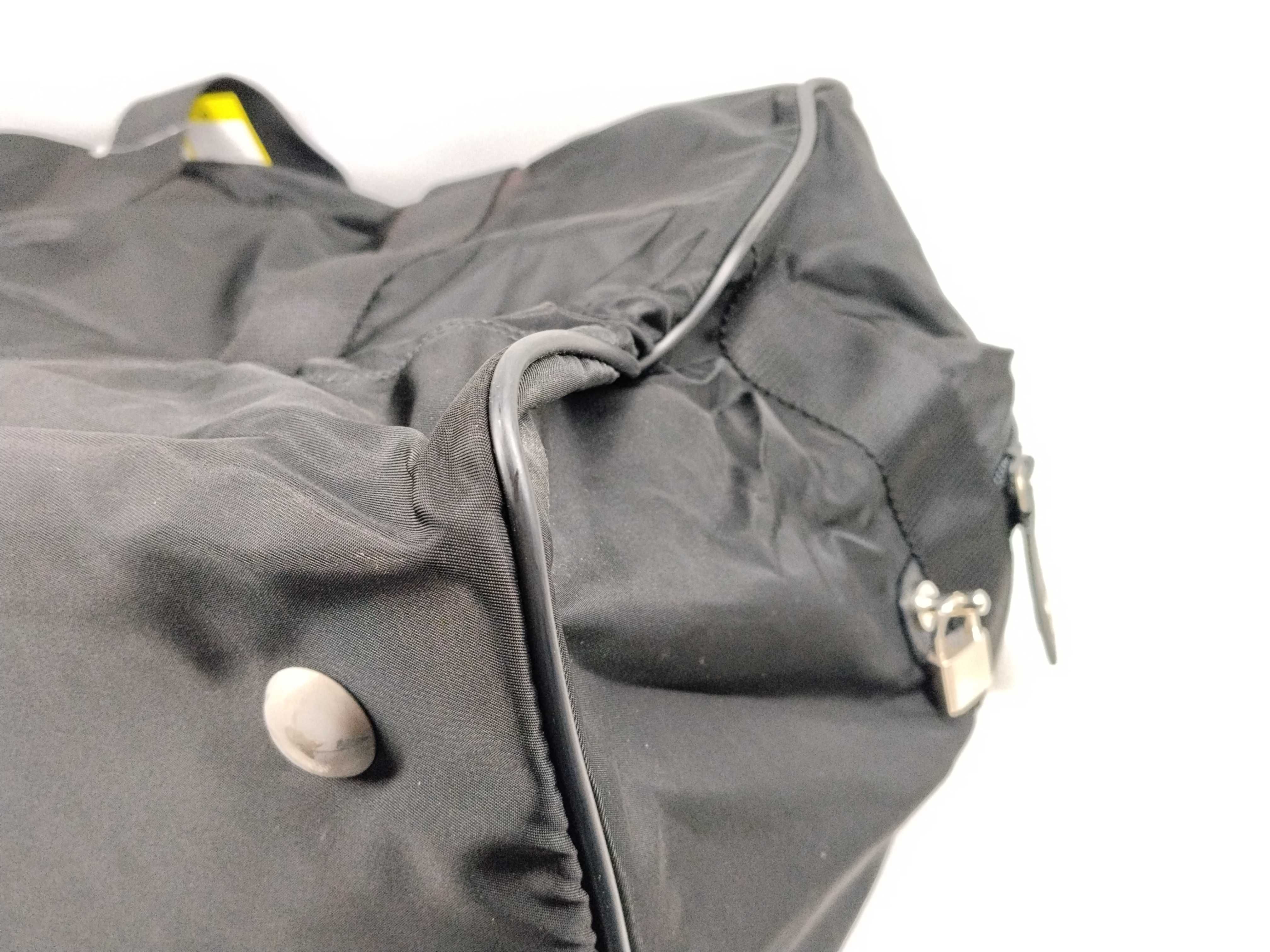 Nylon Triangle Logo Boston Bag — view 9