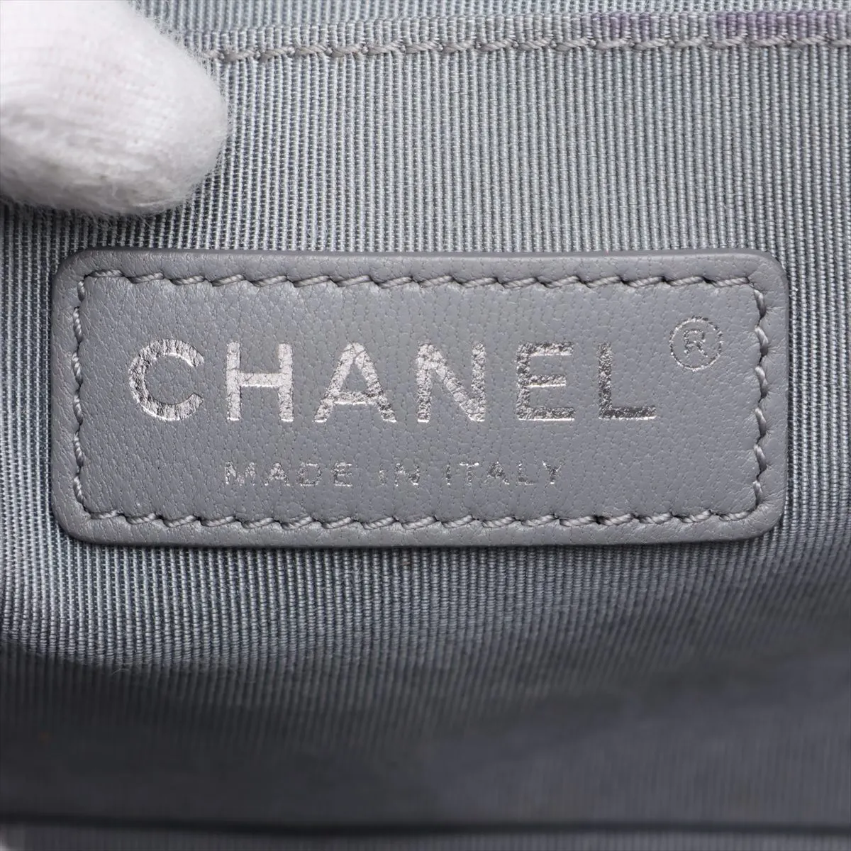 Boy Chanel 25 Lambskin Chain Shoulder Bag, Black with Gunmetal Hardware, Serial Number 16-series, A67086 — view 9