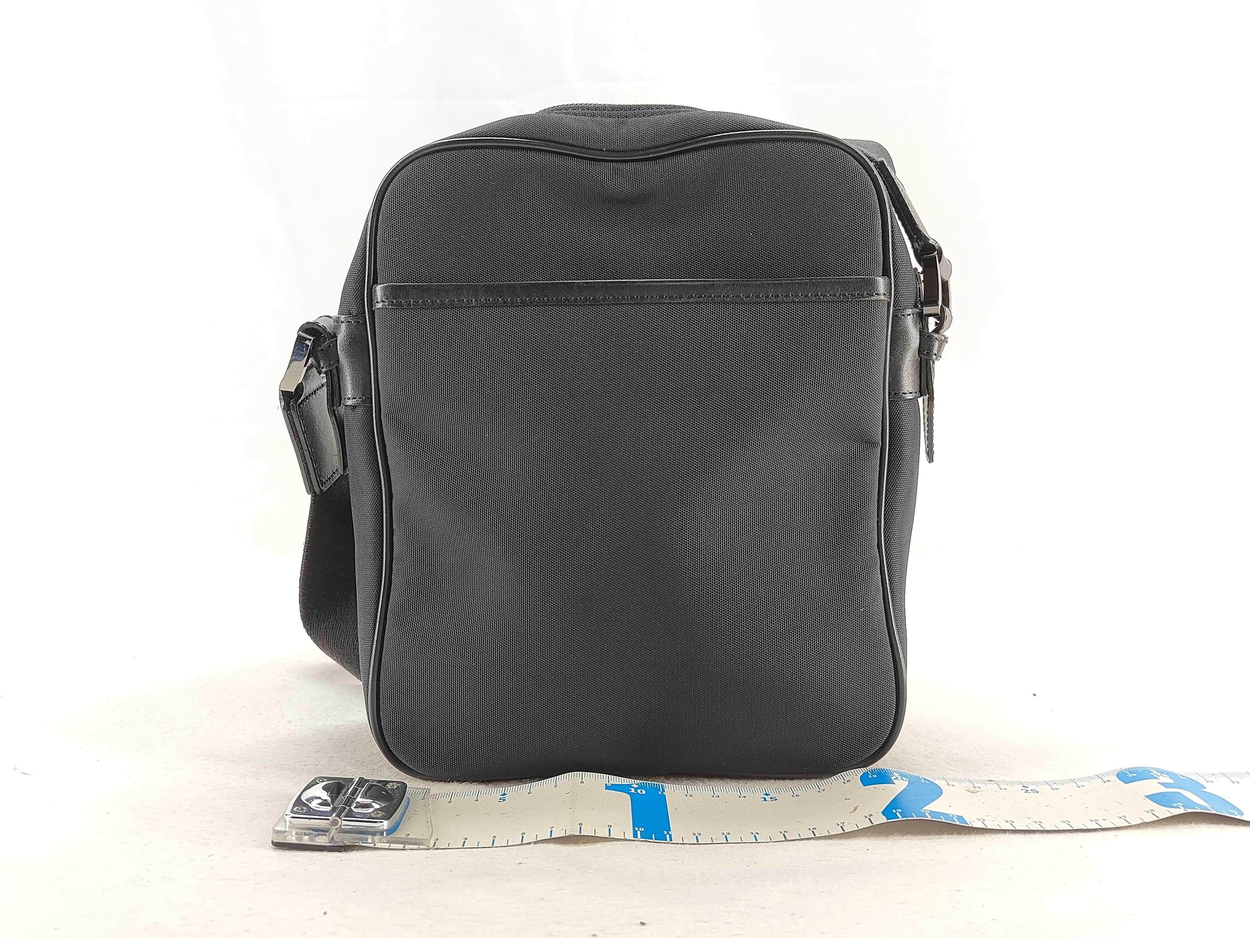 Black Label Check Nylon Black Shoulder Bag — view 2