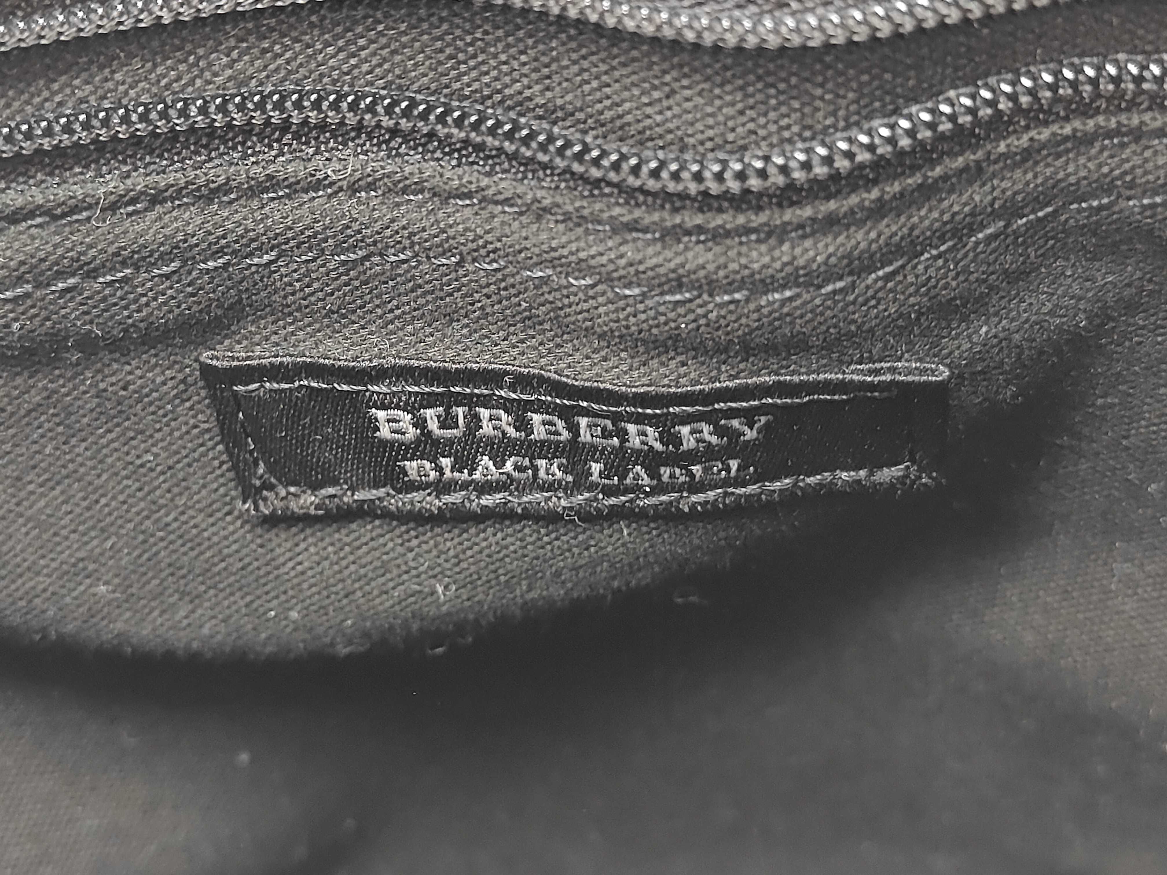 Black Label Check Nylon Black Shoulder Bag — view 12
