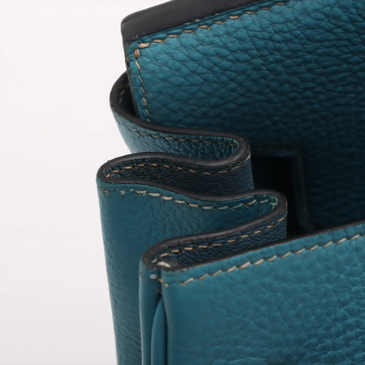 [Individually wrapped] Hermes Birkin 35 LeTourne Togo Blue Jean Silver hardware C:1999 — view 11