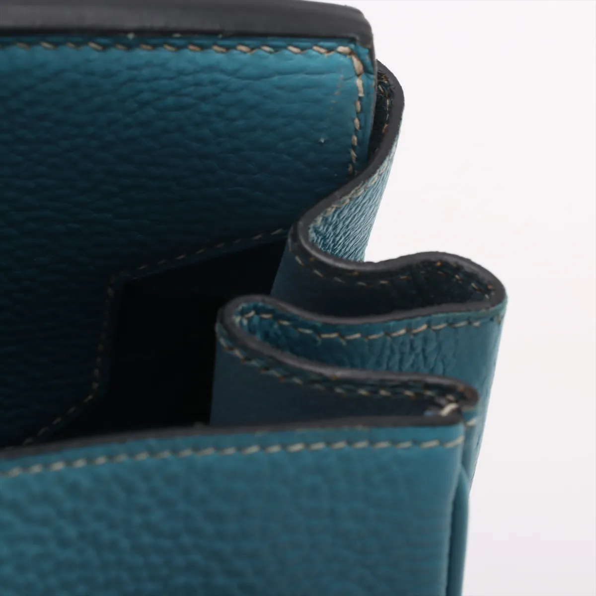 [Individually wrapped] Hermes Birkin 35 LeTourne Togo Blue Jean Silver hardware C:1999 — view 12