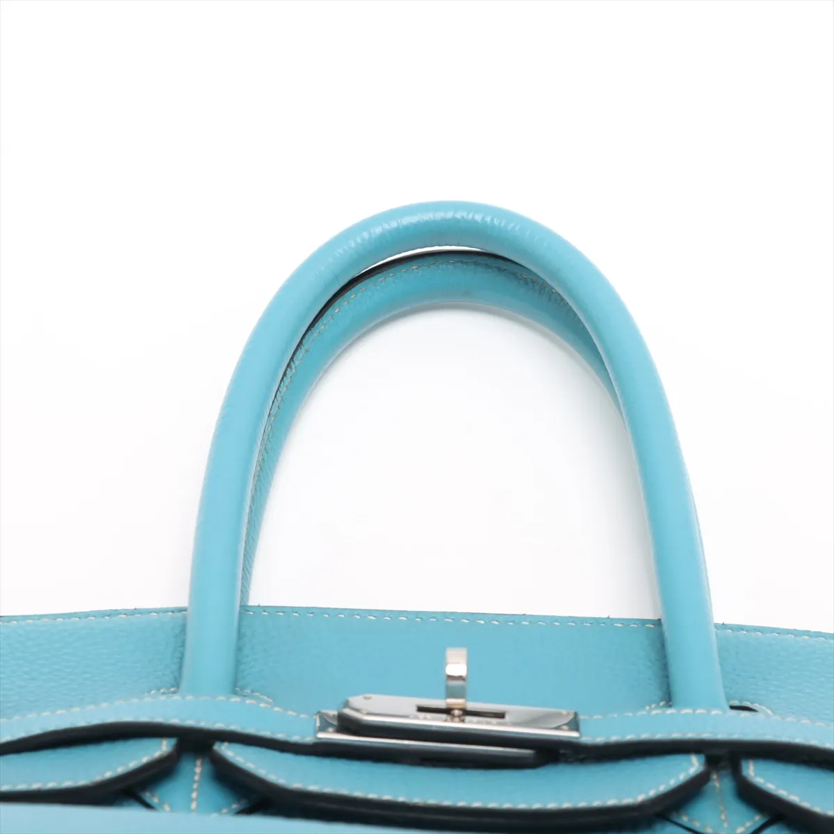 [Individually wrapped] Hermes Birkin 35 LeTourne Togo Blue Jean Silver hardware C:1999 — view 6
