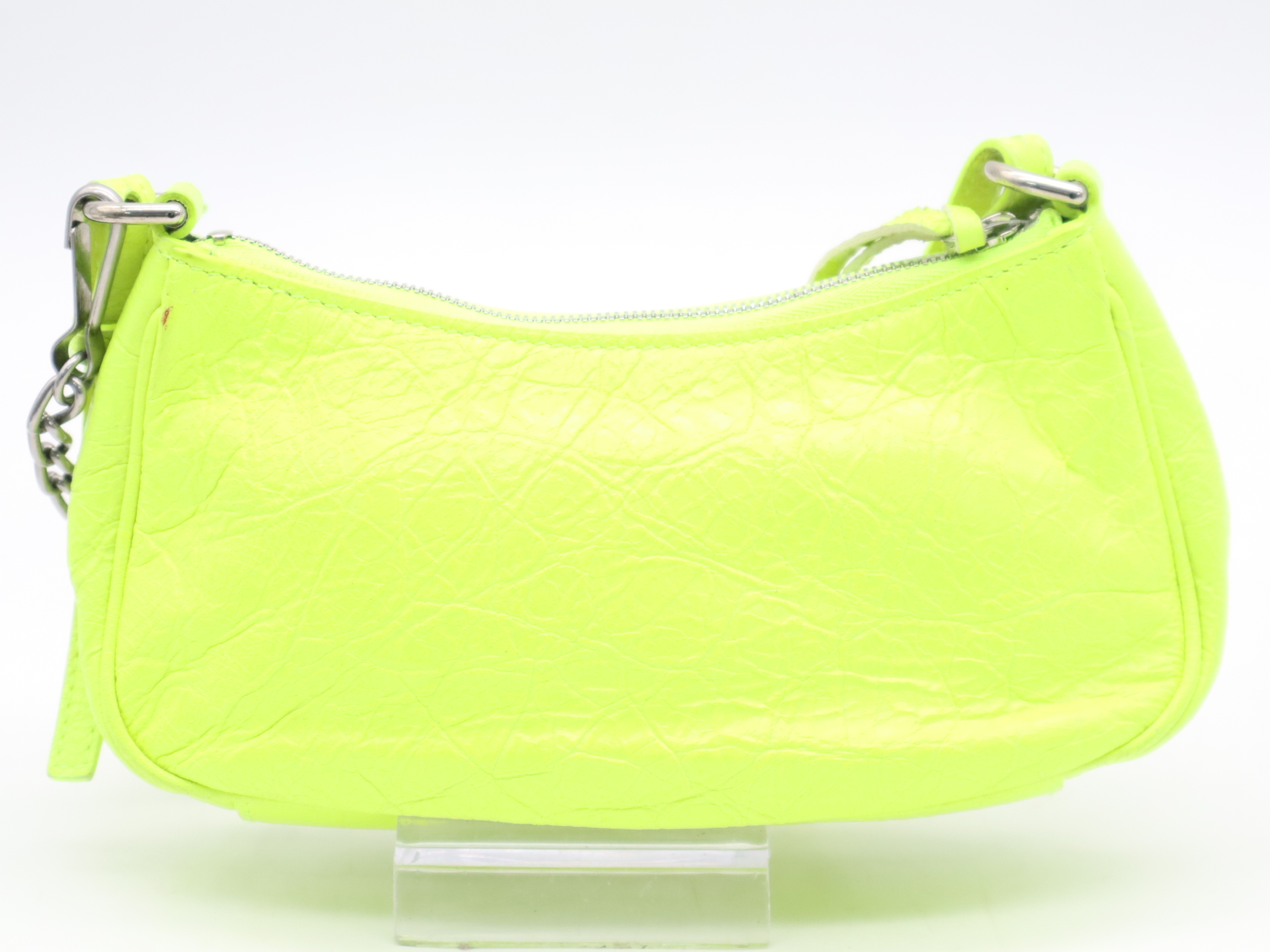Leather Le Cagol 2-Way Mini Shoulder Bag with Dust Bag, Yellow Handbag — view 2