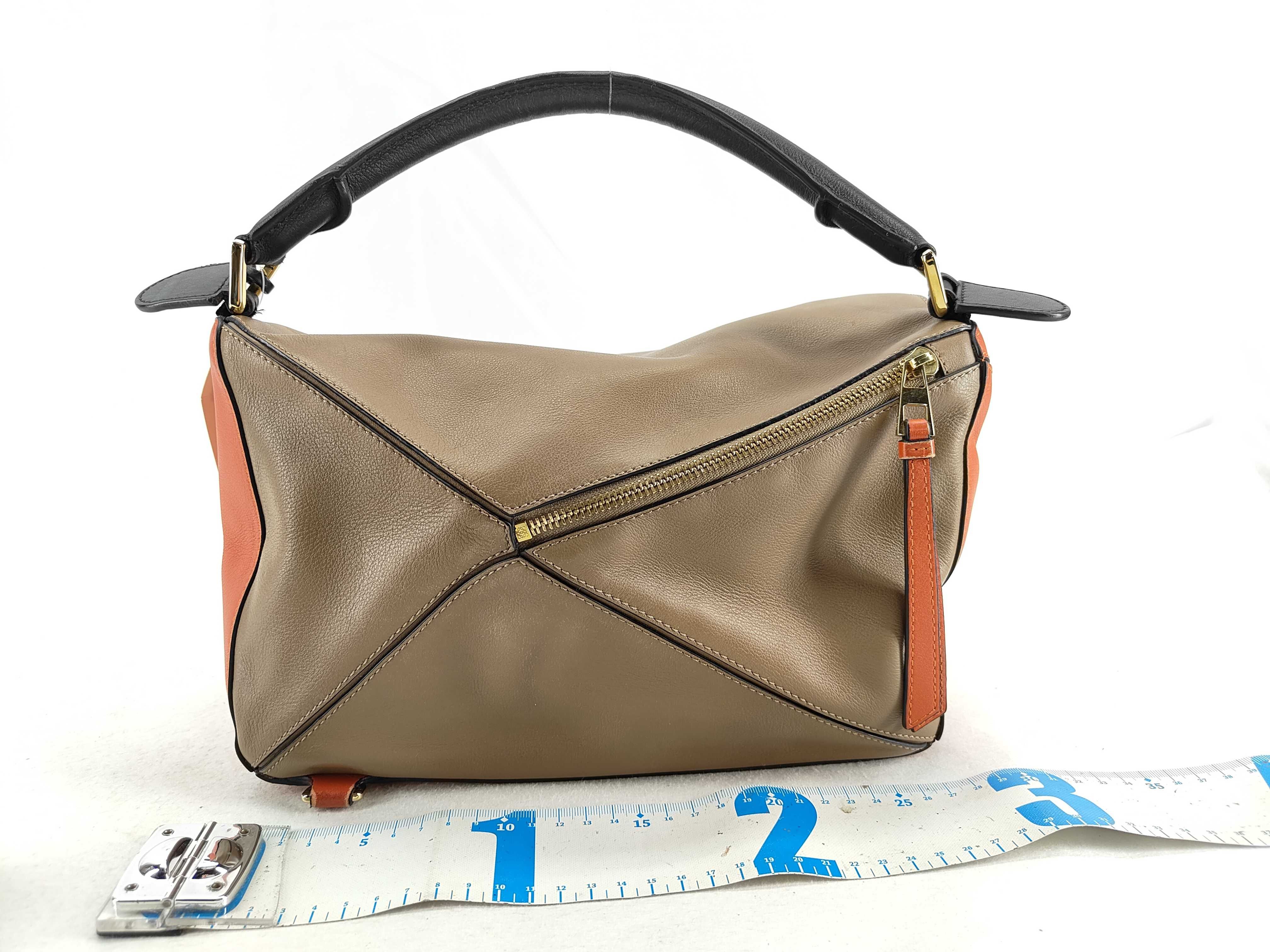 HK- Puzzle Small Leather Brown Shoulder Bag (Handbag) — view 2